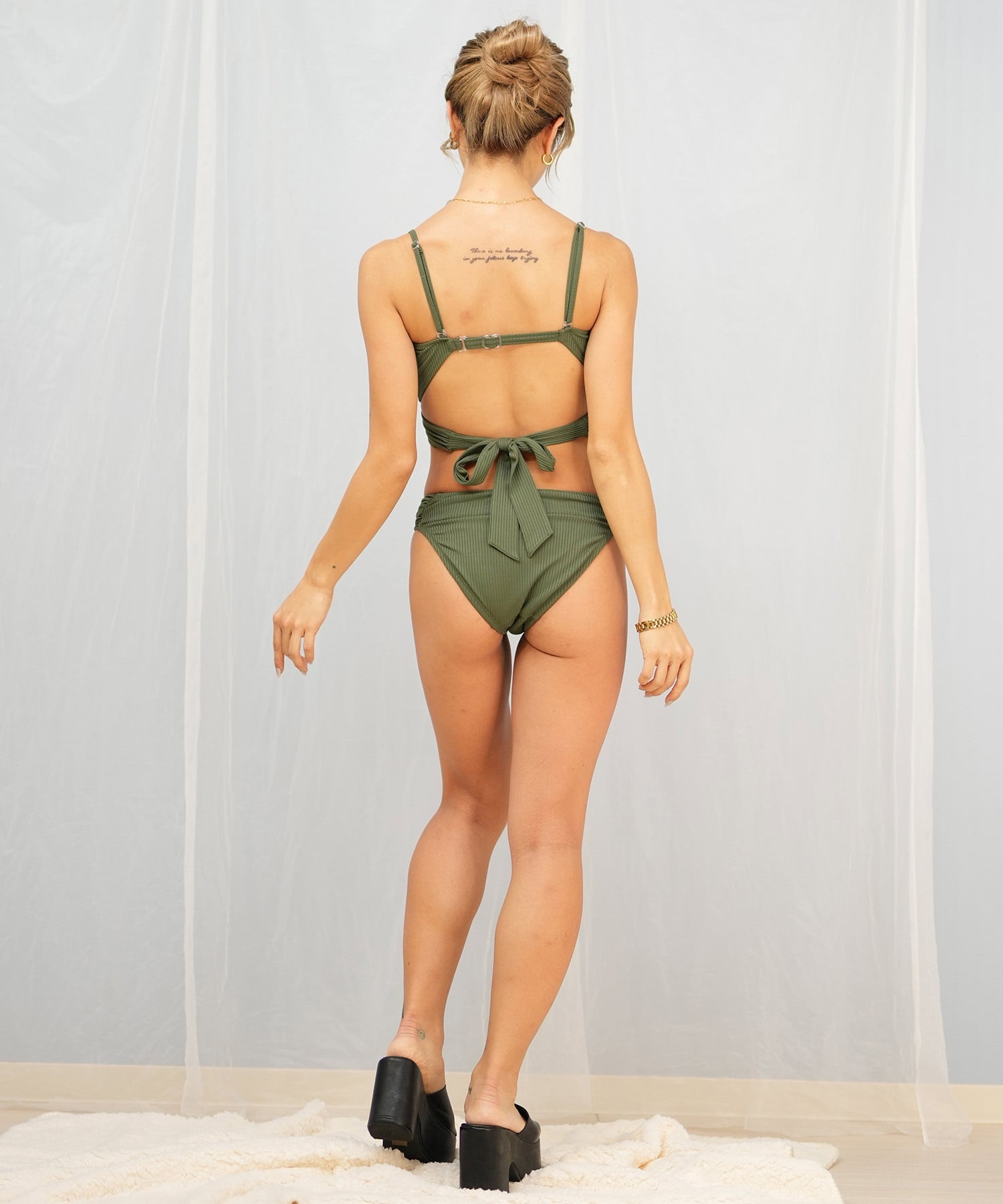 Beach Queen ビーチクイーン 水着 レディース  リブ 403560(WHT-9)