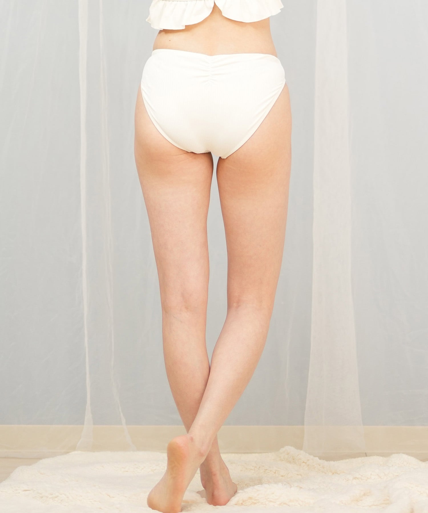 Beach Queen ビーチクイーン 水着 レディース ショーツ リブ 403811(WHT-9)