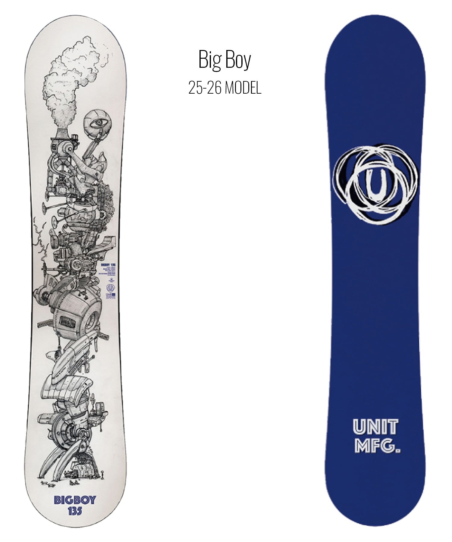 UNIT MFG ユニット ビッグ ボーイ スノーボード 板 キッズ 25-26 MM D18(ONECOLOR-135cm)