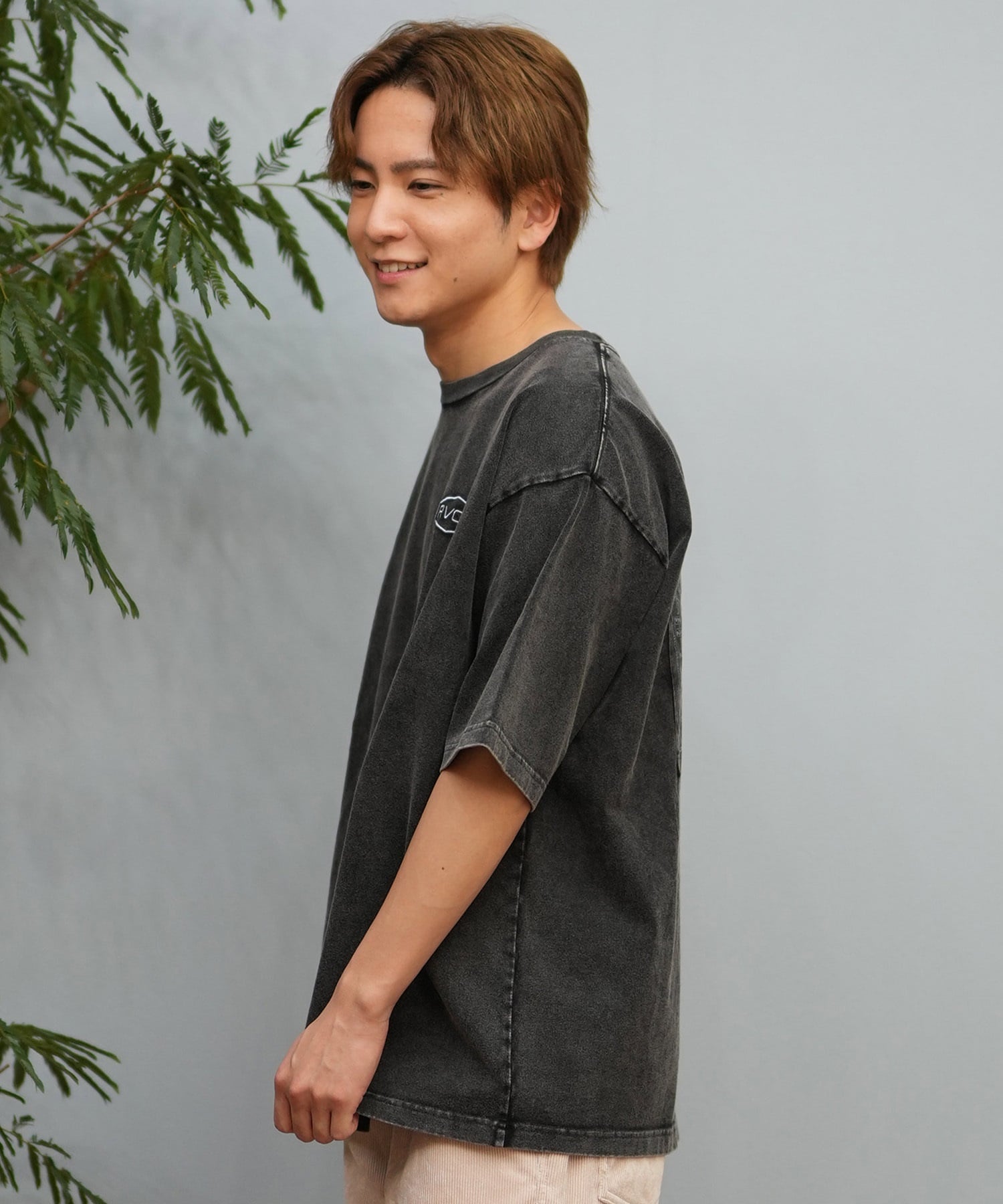 RVCA ルーカ 半袖 Tシャツ メンズ バックプリント BOXロゴ バンダナ柄 BF041-P20(WHT-S)