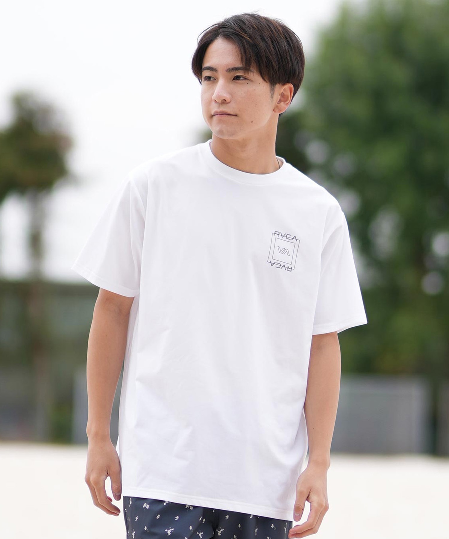 RVCA ルーカ 半袖 Tシャツ メンズ ラッシュガード 水陸両用 ユーティリティー ILL ESCAPE SQUARE SFST BF041-870(BBL-S)