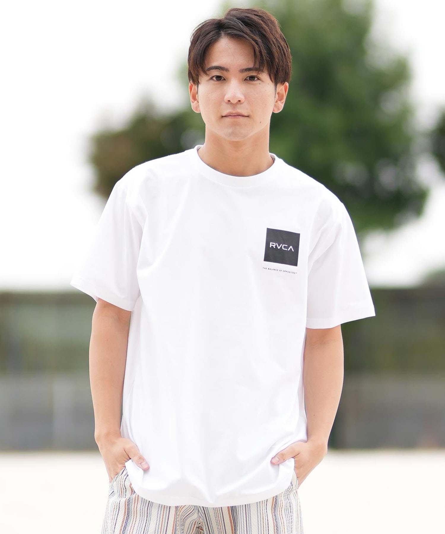 RVCA ルーカ 半袖 Tシャツ メンズ ラッシュガード 水陸両用 ユーティリティー ILL RVCA ESCAPE SFST BF041-871(BBL-S)