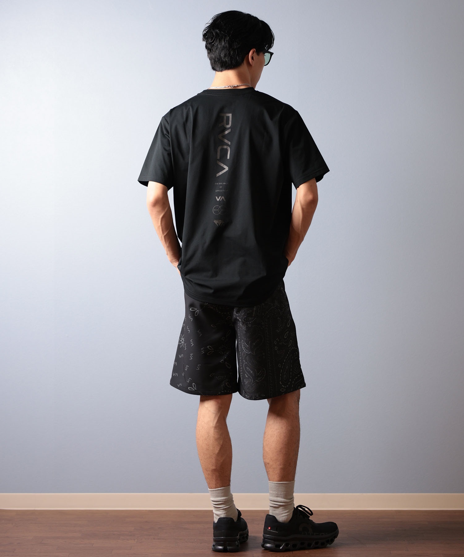 RVCA ルーカ 半袖 Tシャツ メンズ ラッシュガード 水陸両用 ユーティリティー ILL RVCA ESCAPE SFST BF041-871(BBL-S)