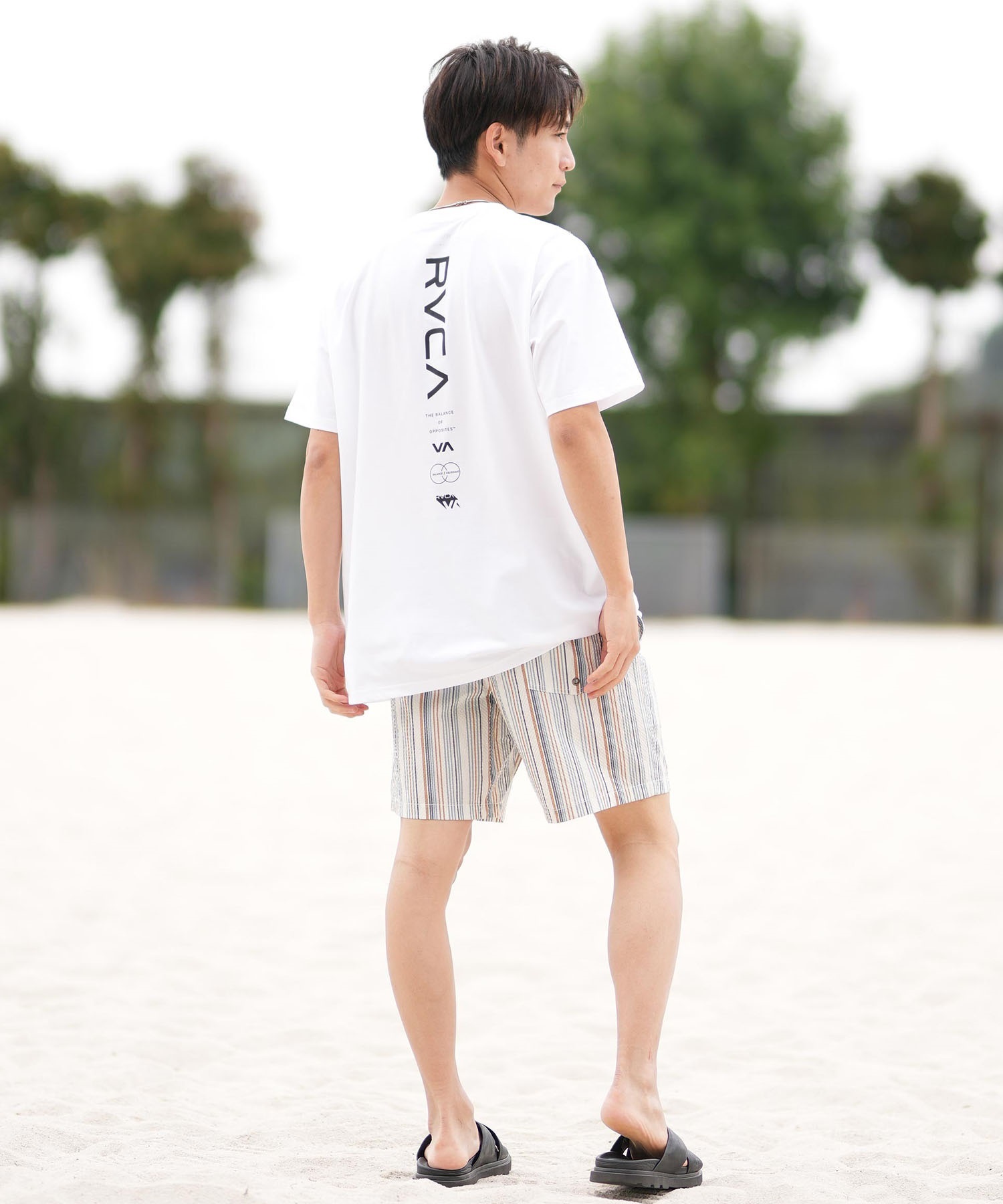 RVCA ルーカ 半袖 Tシャツ メンズ ラッシュガード 水陸両用 ユーティリティー ILL RVCA ESCAPE SFST BF041-871(BBL-S)