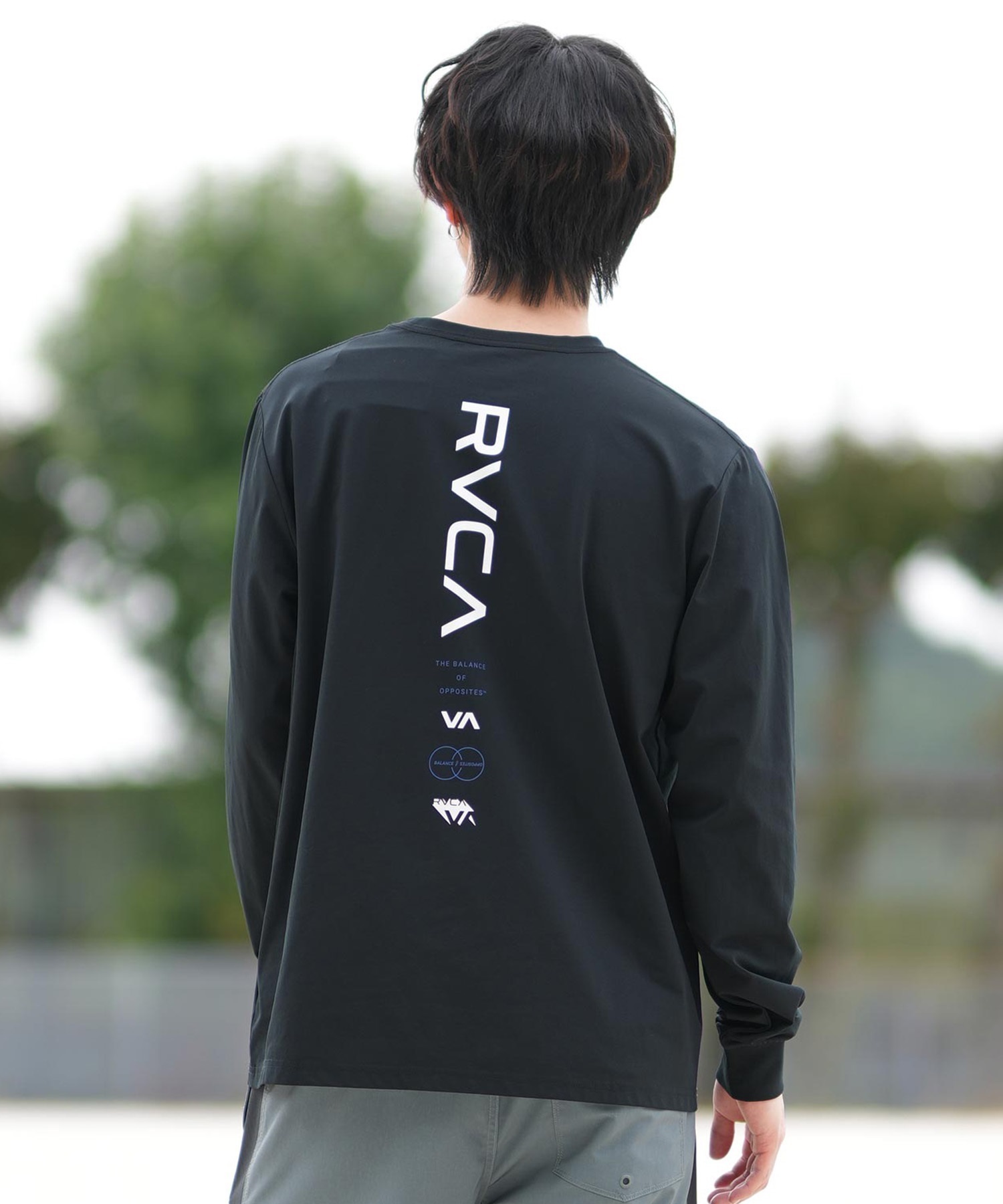 RVCA ルーカ 長袖 Tシャツ メンズ ラッシュガード 水陸両用 ユーティリティー RVCA ESCAPE SFLT BF041-876(BBL-S)
