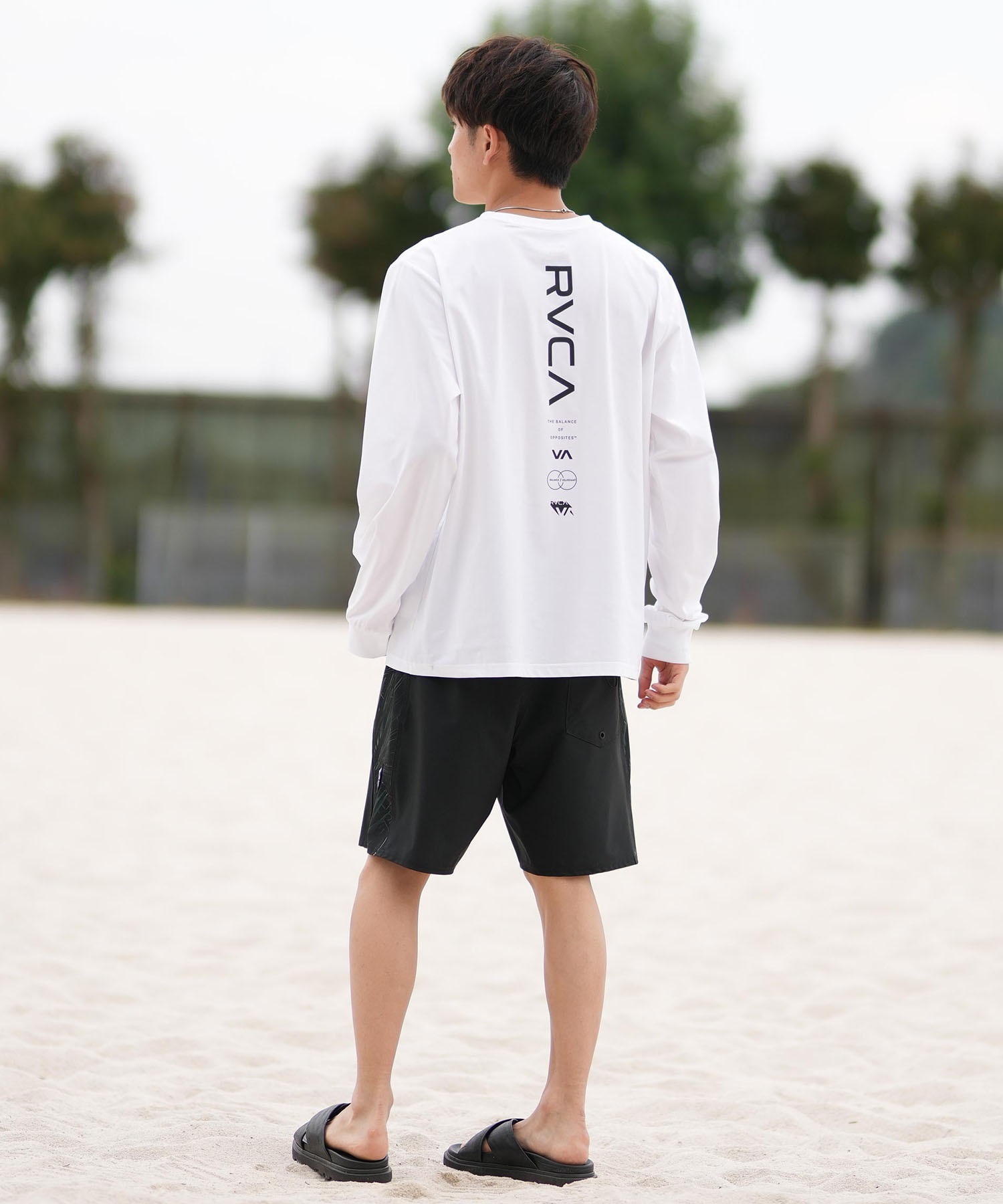 RVCA ルーカ 長袖 Tシャツ メンズ ラッシュガード 水陸両用 ユーティリティー RVCA ESCAPE SFLT BF041-876(BBL-S)