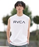 RVCA ルーカ ラッシュガード メンズ タンクトップ バックプリント UVカット 吸水速乾 水陸両用 BF041-878(WHT-S)