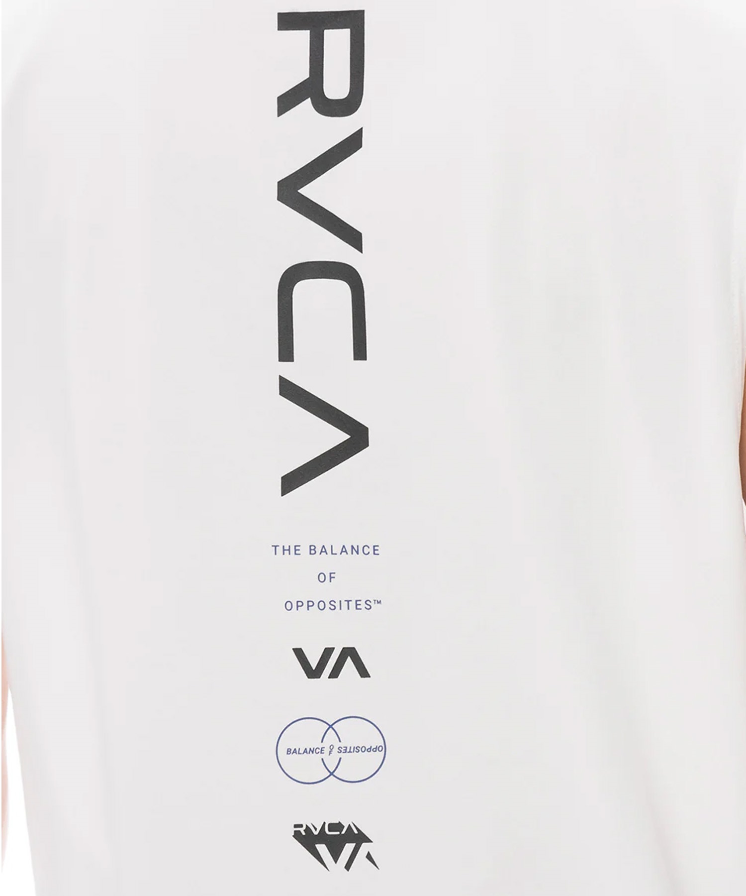 RVCA ルーカ ラッシュガード メンズ タンクトップ バックプリント UVカット 吸水速乾 水陸両用 BF041-878(WHT-S)