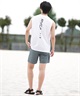 RVCA ルーカ ラッシュガード メンズ タンクトップ バックプリント UVカット 吸水速乾 水陸両用 BF041-878(WHT-S)