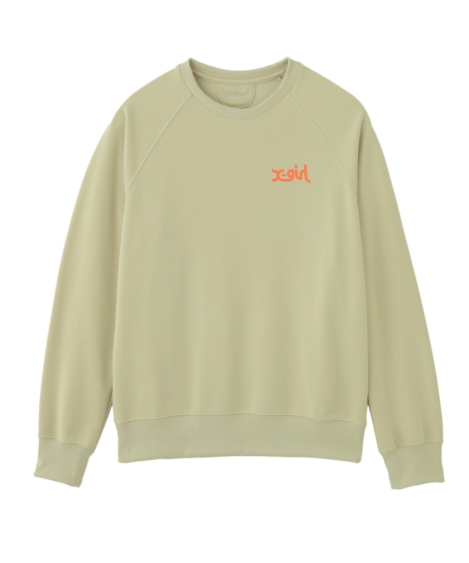 X-girl SPORTS エックスガールスポーツトレーナー レディース クルーネック スウェット 裏毛 UVカット 吸水速乾 155251012003(WHITE-M)