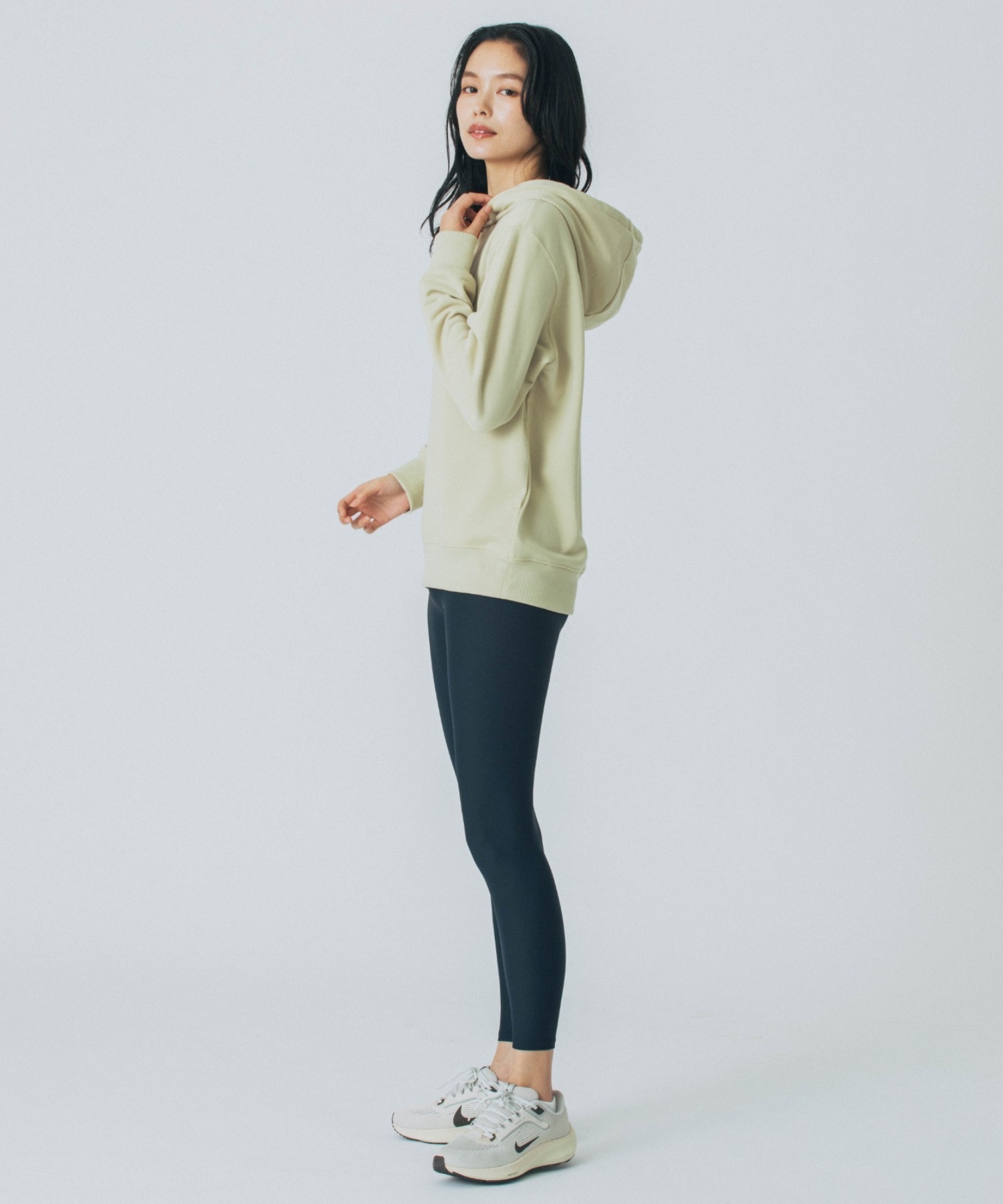 X-girl SPORTSエックスガールスポーツパーカー プルオーバー レディース フーディー スウェット 裏毛 UVカット 吸水速乾 155251012001(WHITE-M)