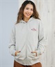 X-GIRL エックスガール ジップアップ パーカー レディース バックプリント ロゴ ARCH LOGO ZIP UP HOODIE 105253012022(ASH-S)