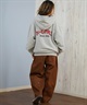 X-GIRL エックスガール ジップアップ パーカー レディース バックプリント ロゴ ARCH LOGO ZIP UP HOODIE 105253012022(ASH-S)