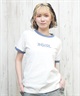 X-girl エックスガール 半袖 Tシャツ レディース リンガーシャツ フロントロゴ LOGO S S RINGER CLASSIC TEE 105251011031(BLACK-S)