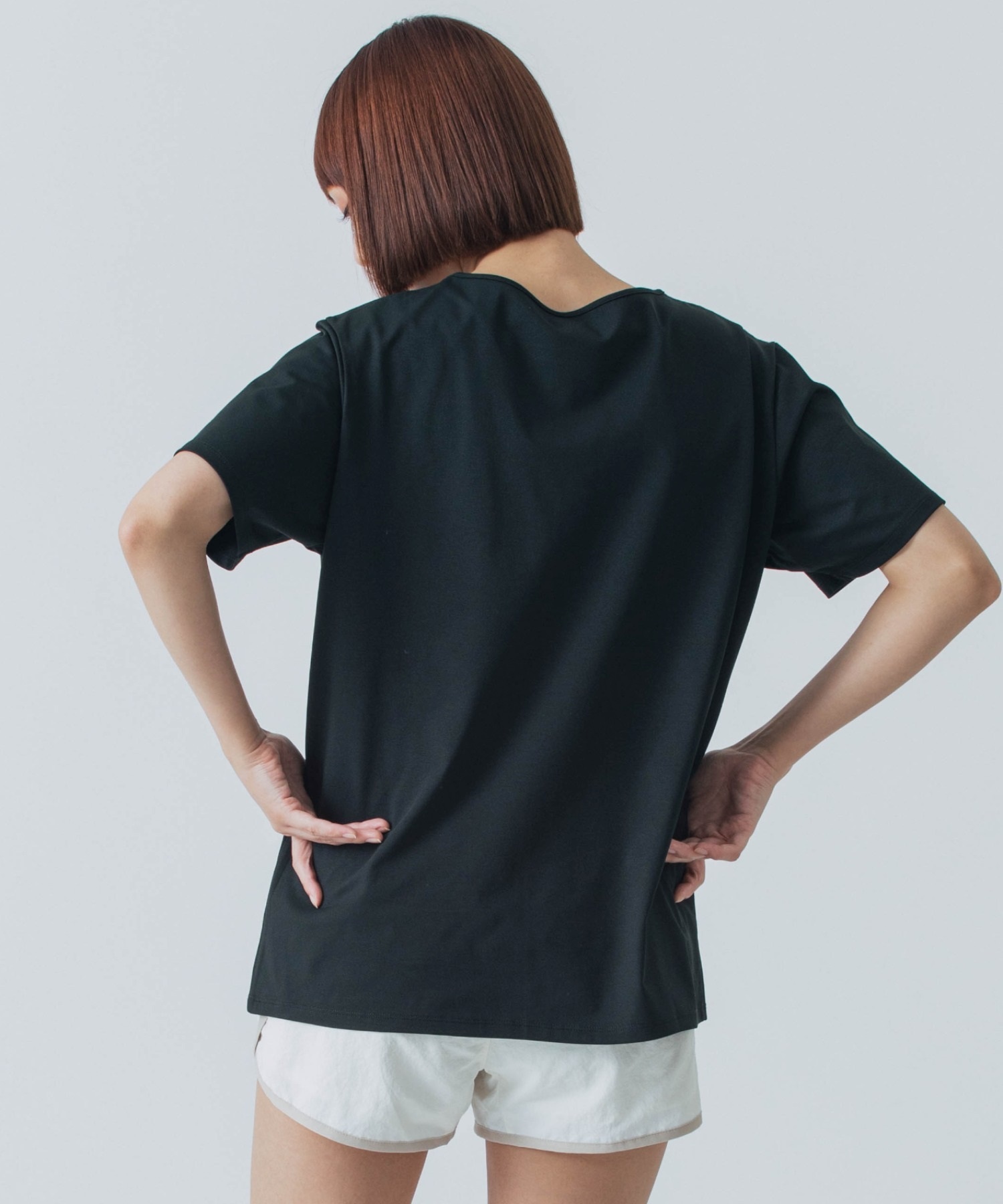 X-girl SPORTSエックスガールスポーツ半袖 Tシャツ レディース UVカット 吸水速乾 接触冷感 155251013006(WHITE-M)