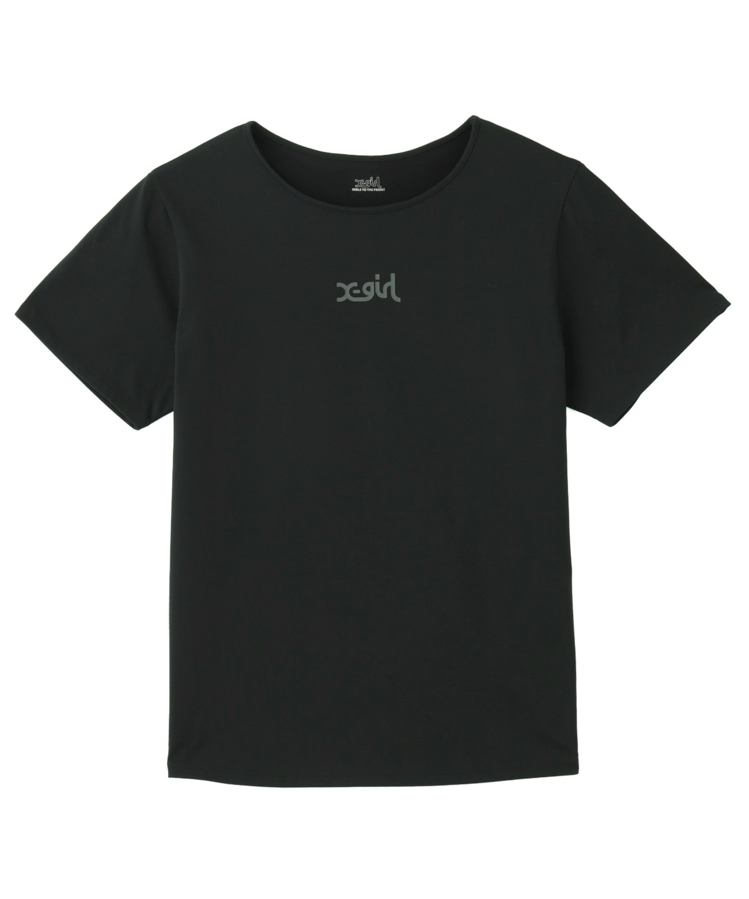 X-girl SPORTSエックスガールスポーツ半袖 Tシャツ レディース UVカット 吸水速乾 接触冷感 155251013006(WHITE-M)