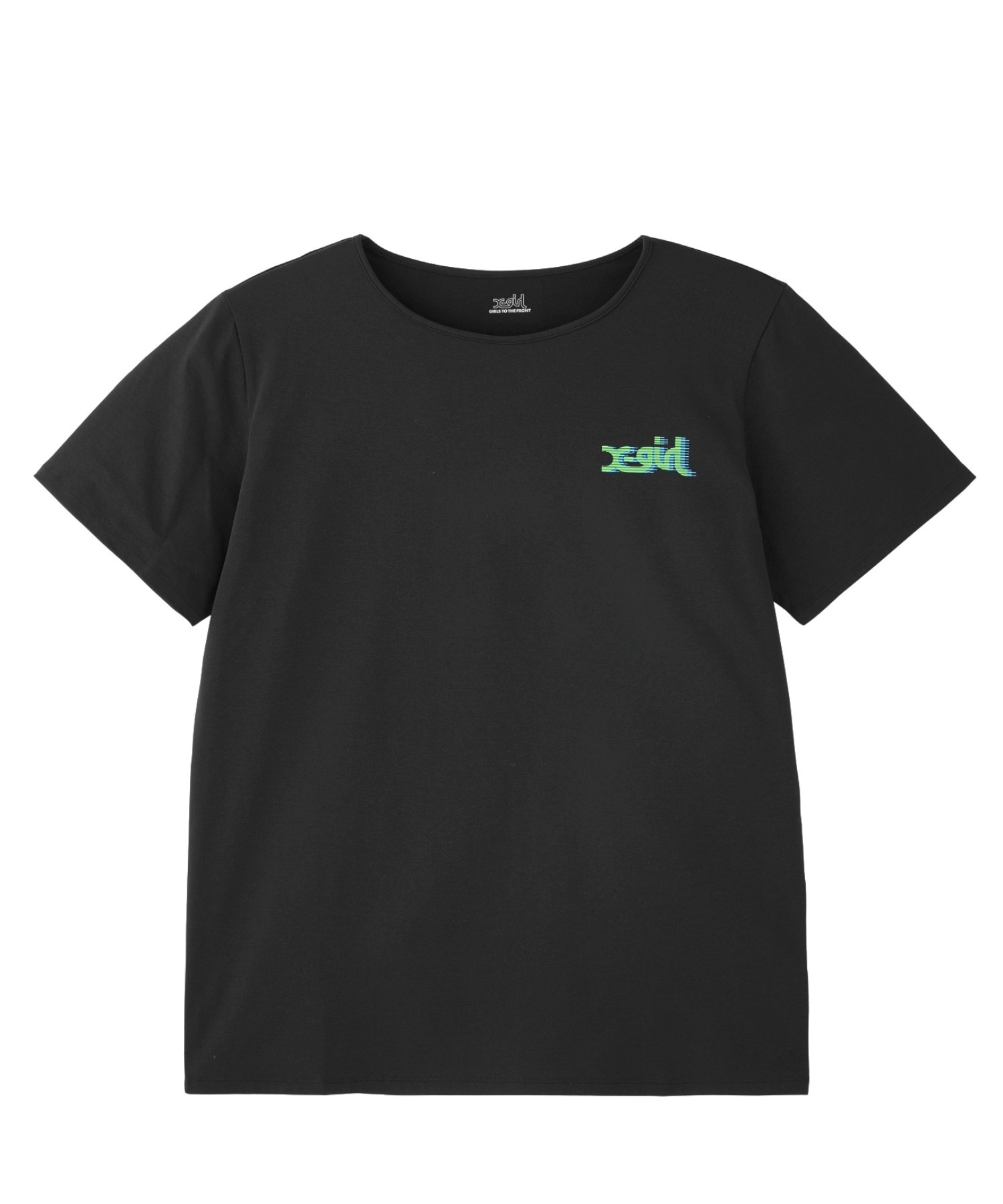 X-girl SPORTSエックスガールスポーツ半袖 Tシャツ レディース バックプリント UVカット 吸水速乾 接触冷感 155251013007(WHITE-M)