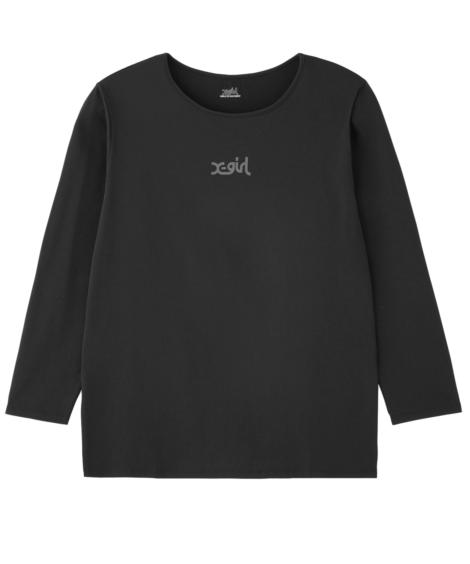 X-girl SPORTSエックスガールスポーツ長袖 Tシャツ レディース ロンT UVカット 吸水速乾 接触冷感 155251013004(WHITE-M)