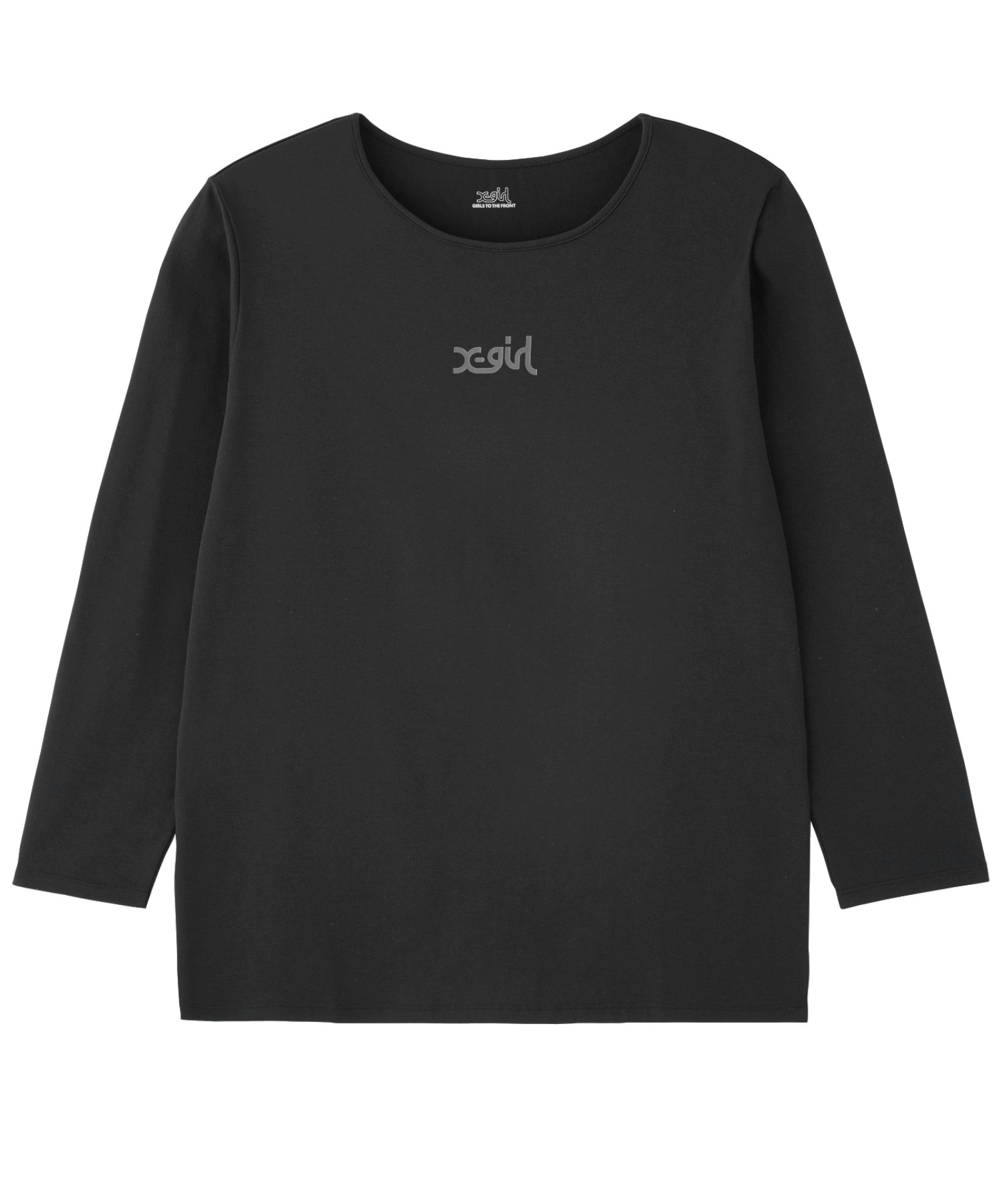 X-girl SPORTSエックスガールスポーツ長袖 Tシャツ レディース ロンT UVカット 吸水速乾 接触冷感 155251013004(WHITE-M)