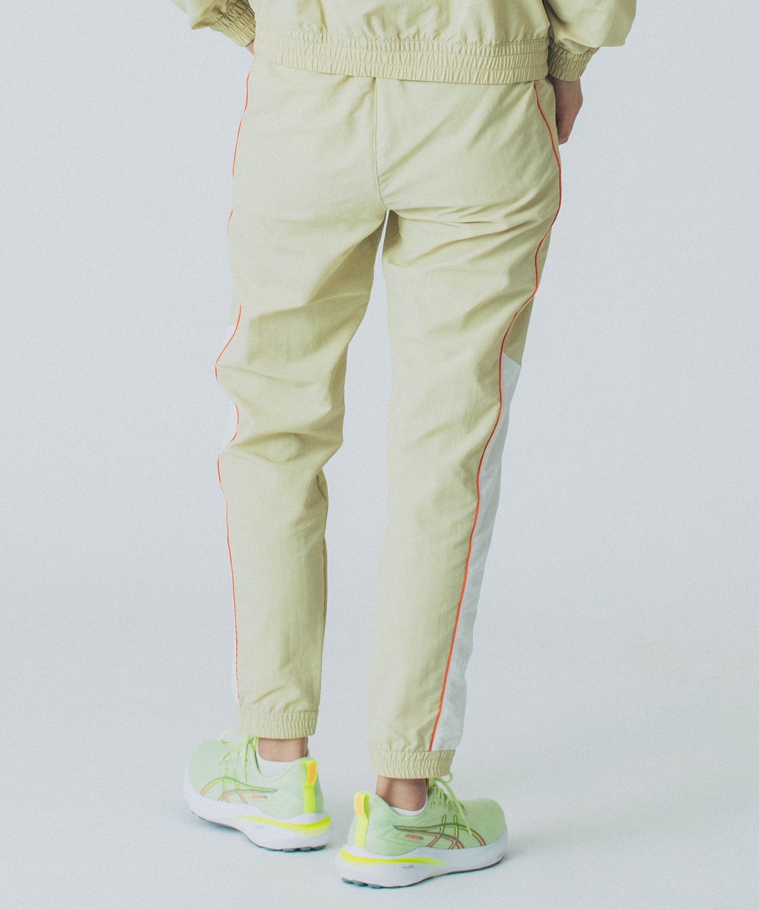 X-girl SPORTSエックスガールスポーツロングパンツ レディース ナイロンパンツ UVカット 撥水 防風 セットアップ対応 155251031001(LTBLU-M)