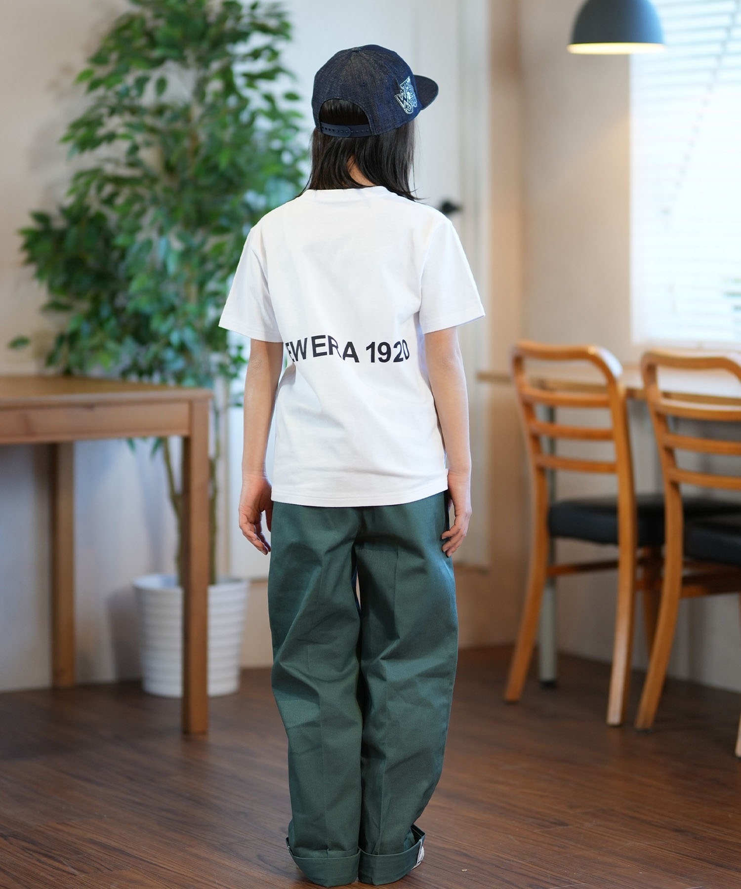 NEW ERA ニューエラ 半袖 Tシャツ キッズ バックプリント Youth 半袖 コットン Tシャツ NEW ERA 1920 14414386(WHT-130cm)