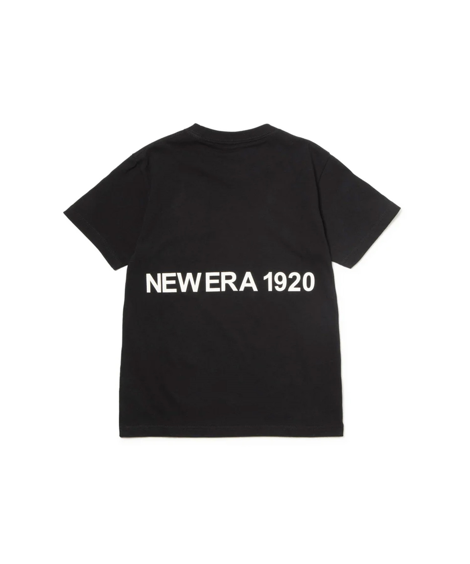 NEW ERA ニューエラ 半袖 Tシャツ キッズ バックプリント Youth 半袖 コットン Tシャツ NEW ERA 1920 14414388(BLK-130cm)