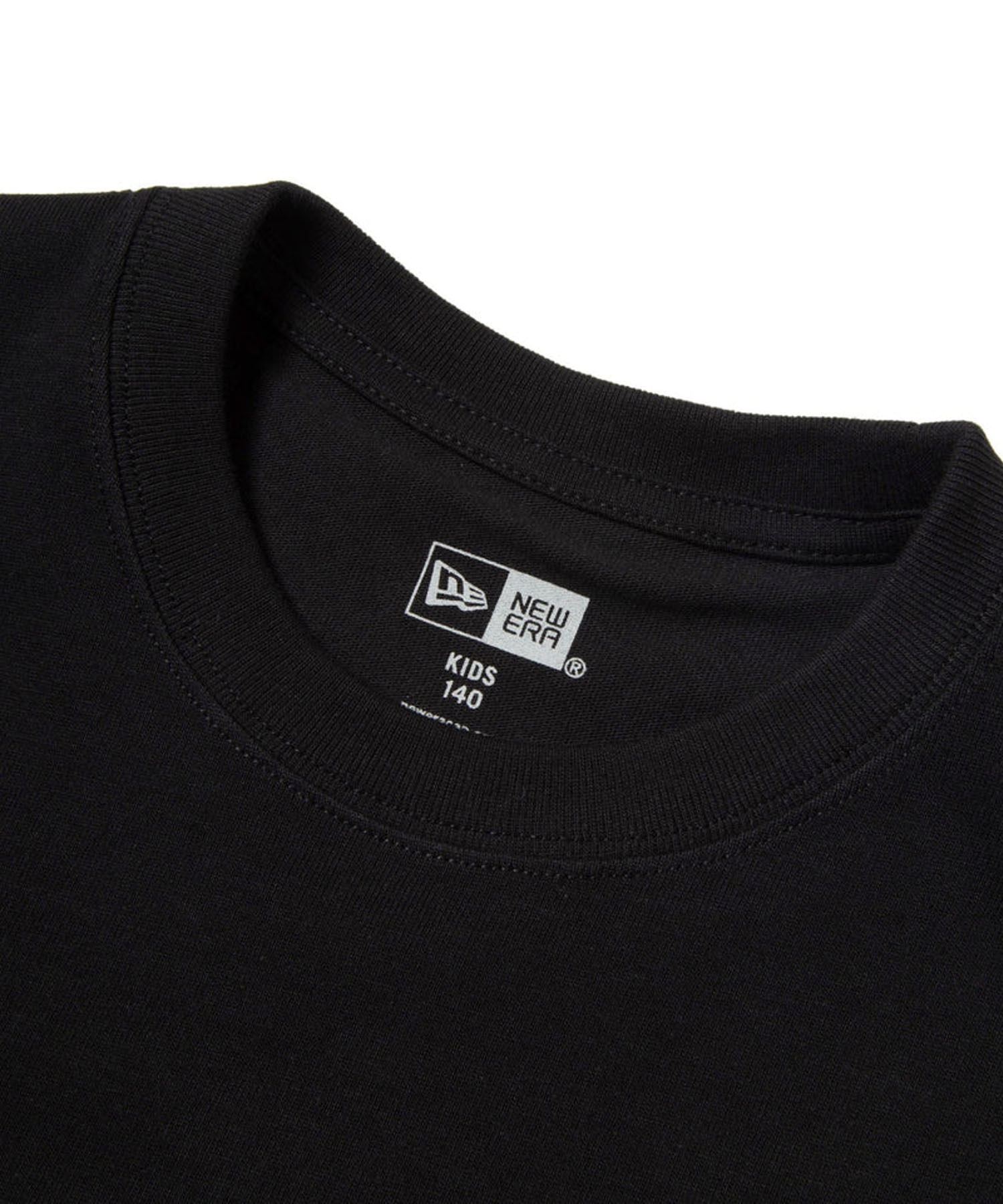 NEW ERA ニューエラ 半袖 Tシャツ キッズ バックプリント Youth 半袖 コットン Tシャツ NEW ERA 1920 14414388(BLK-130cm)