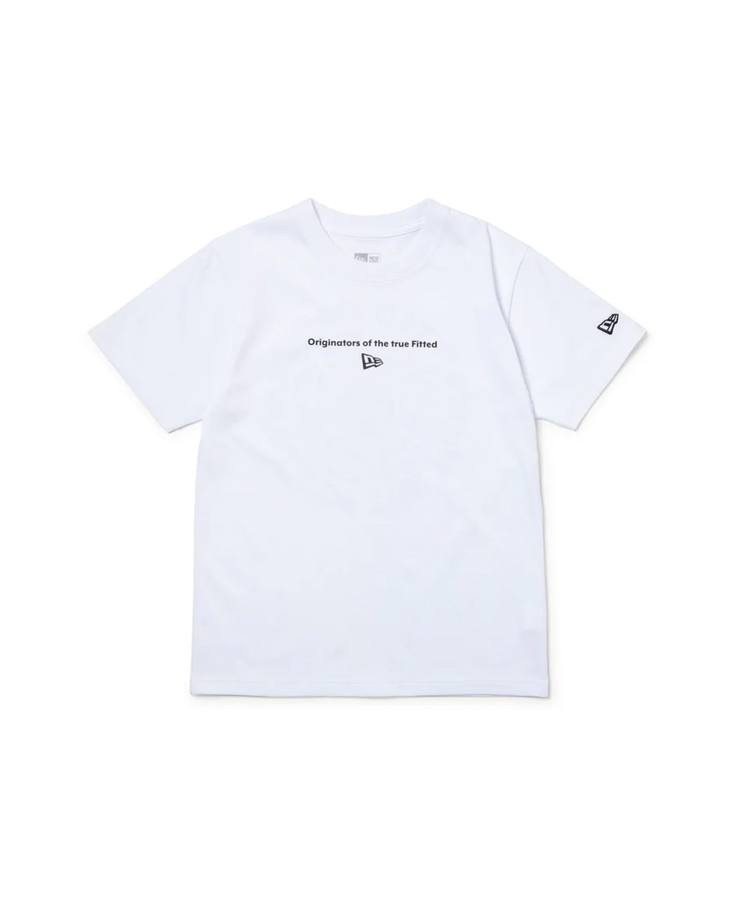 NEW ERA ニューエラ 半袖 Tシャツ キッズ バックプリント Youth 半袖 コットン Tシャツ Circle OOTTF 14414389(WHT-130cm)