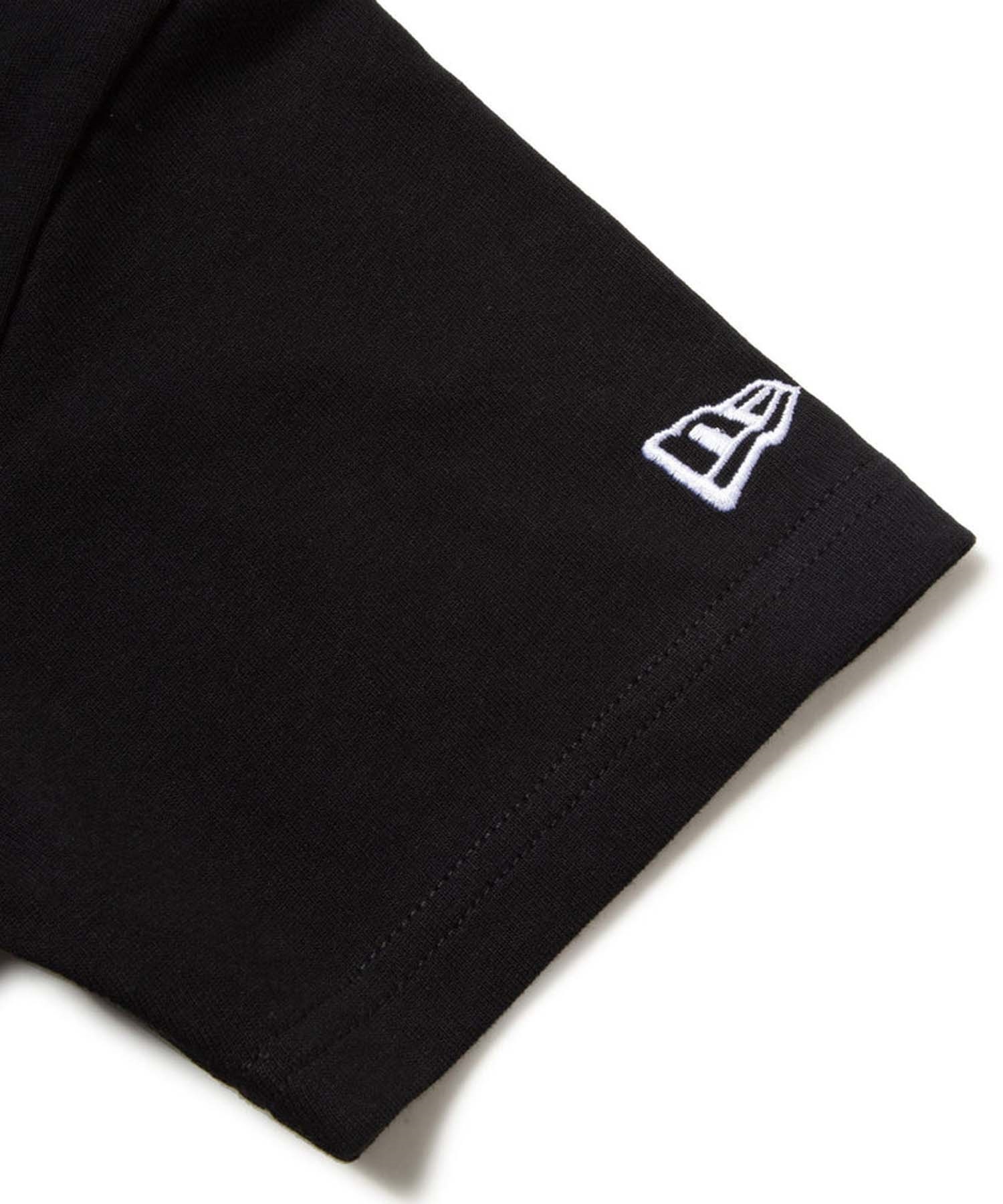 NEW ERA ニューエラ 半袖 Tシャツ キッズ バックプリント Youth 半袖 コットン Tシャツ Circle OOTTF 14414391(BLK-130cm)