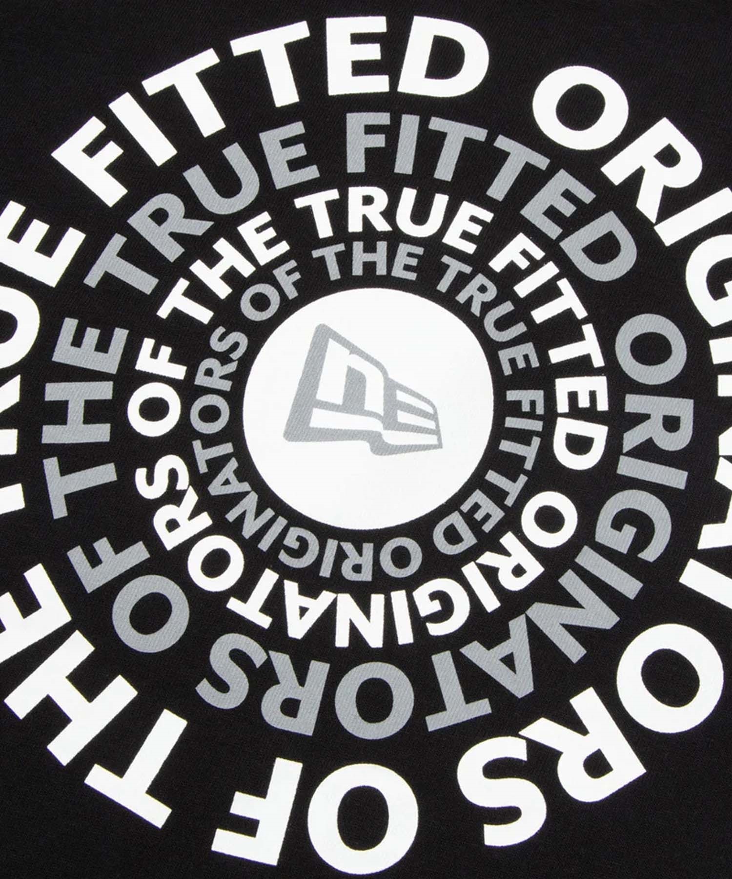 NEW ERA ニューエラ 半袖 Tシャツ キッズ バックプリント Youth 半袖 コットン Tシャツ Circle OOTTF 14414391(BLK-130cm)