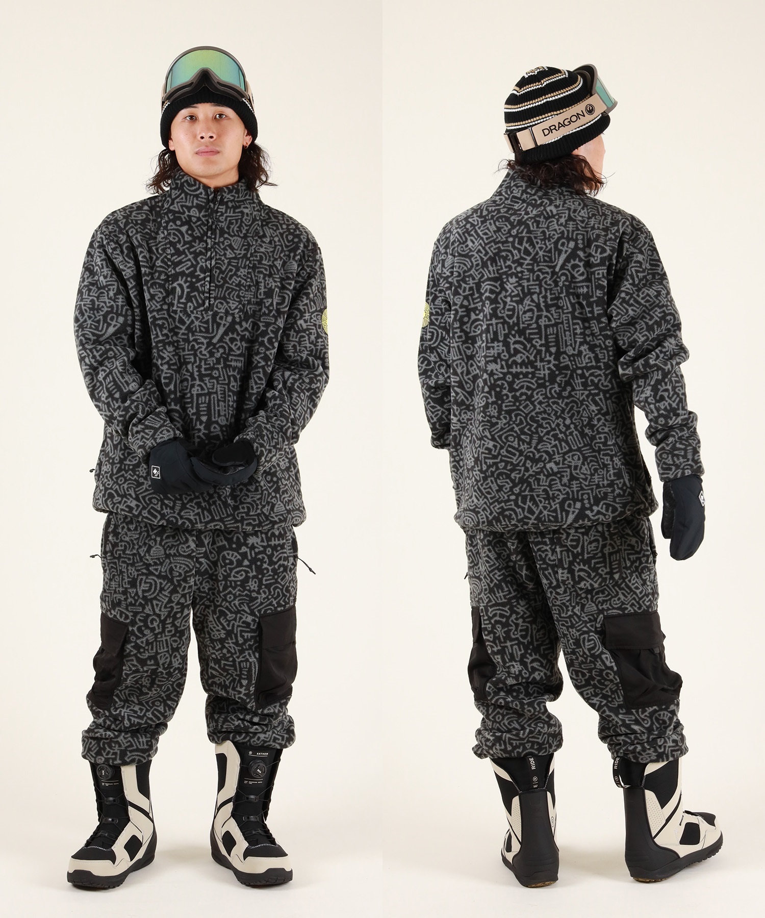 AUTUMN オータム BASK CARGO PANT スノーボード ウェア インナーウェア ユニセックス ムラサキスポーツ 25-26モデル MM D25【2526】(BARKCAMO-S)