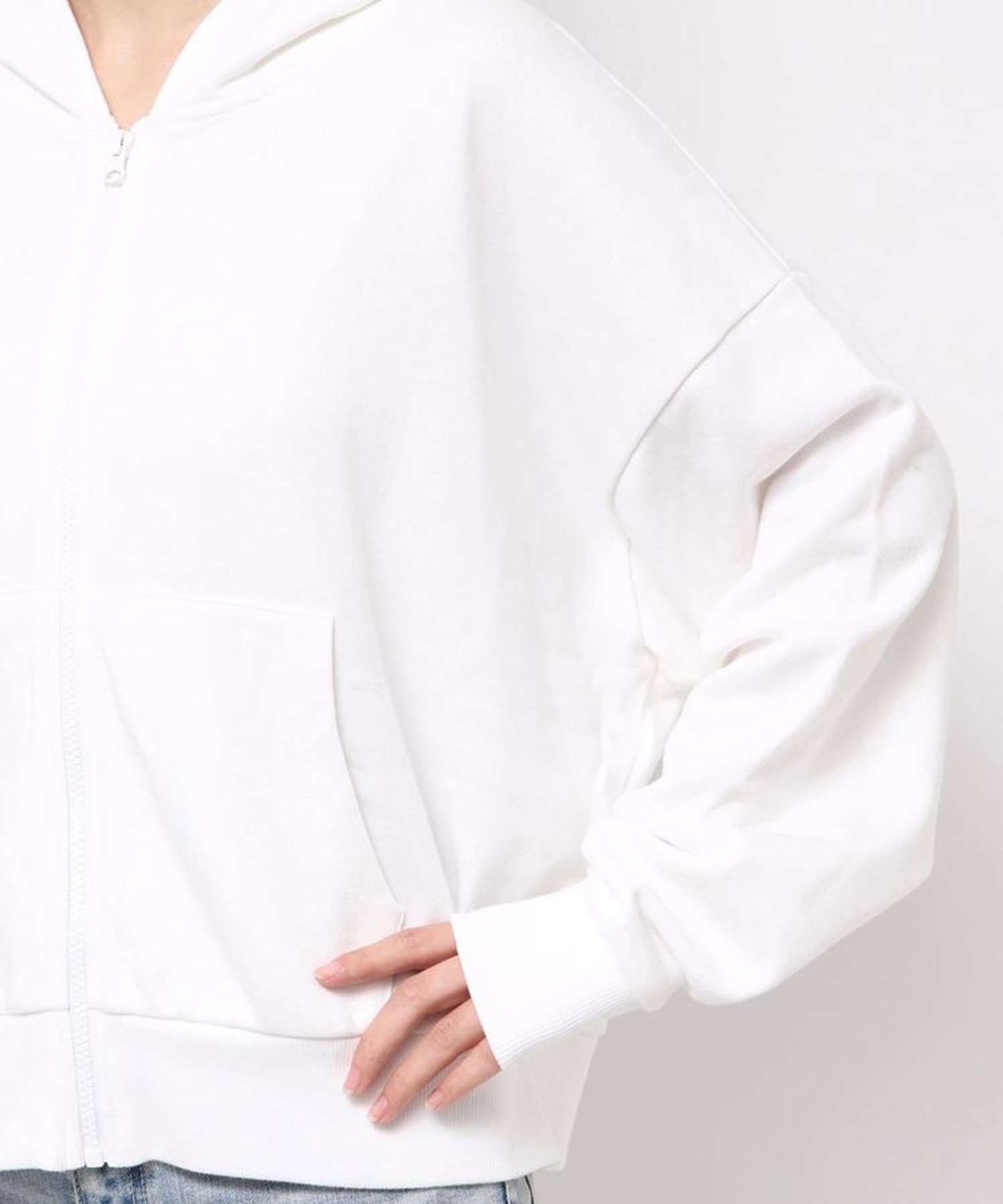 GYDA ジェイダ ジップアップ パーカー レディース GYDA LOOSE スウェット ZIP UP パーカー 072552908001(O.WHT-FREE)