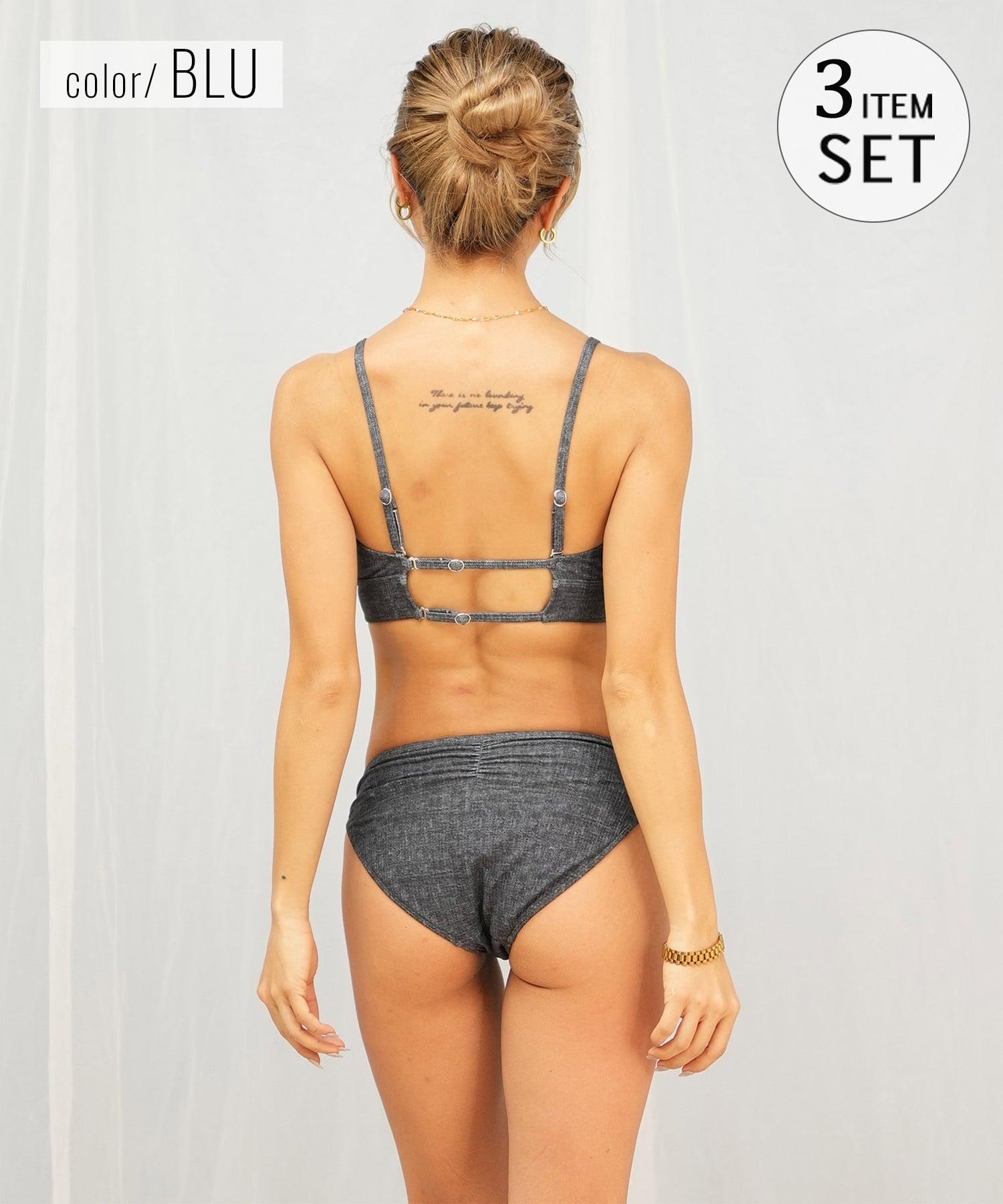 GYDA ジェイダ 水着 レディース セット ニットタンク 3点セット 404030(WHT-9)