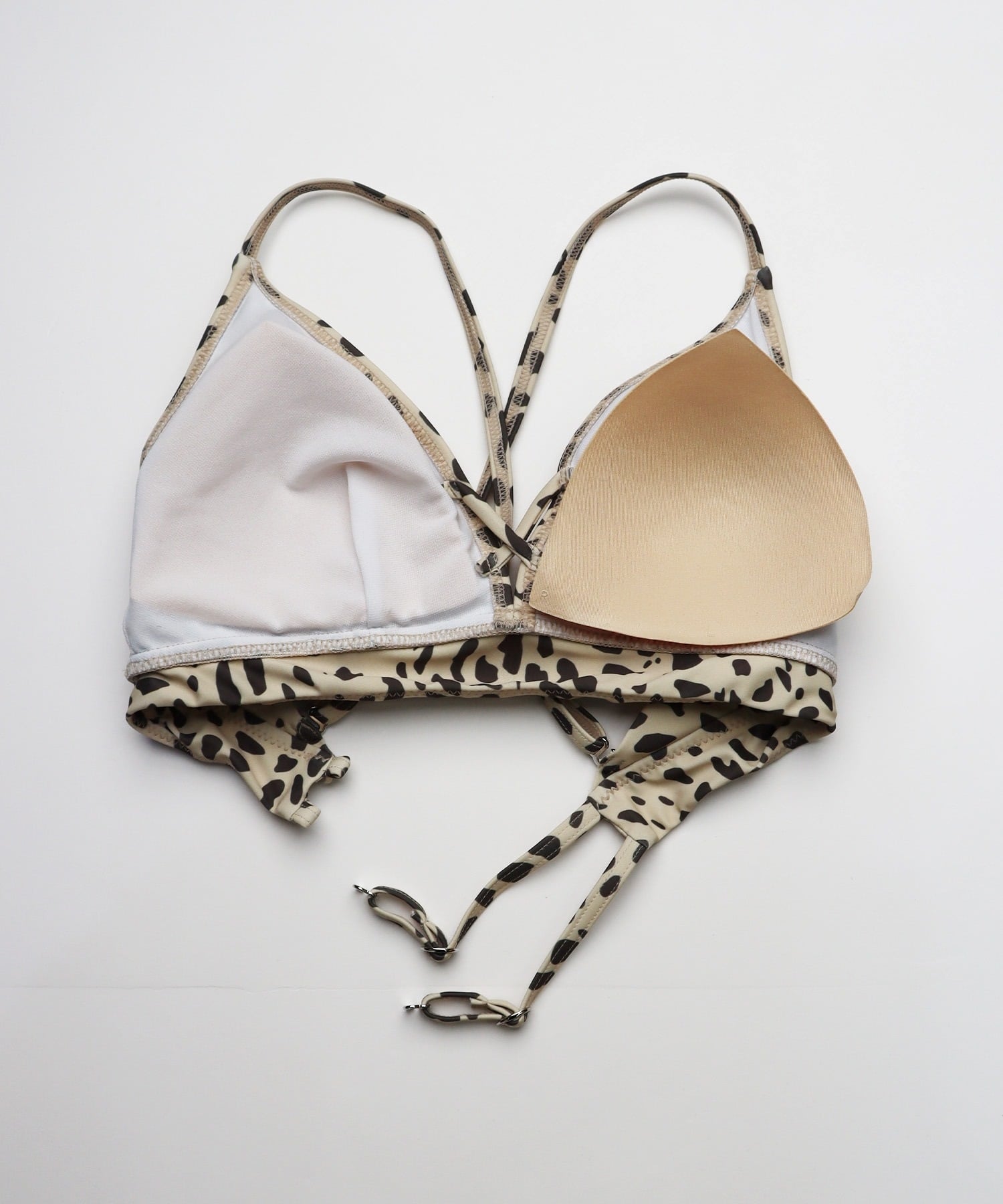 GYDA ジェイダ 水着 レディース  レオパード柄 3WAY 3点セット セット 404040(BLK-9)