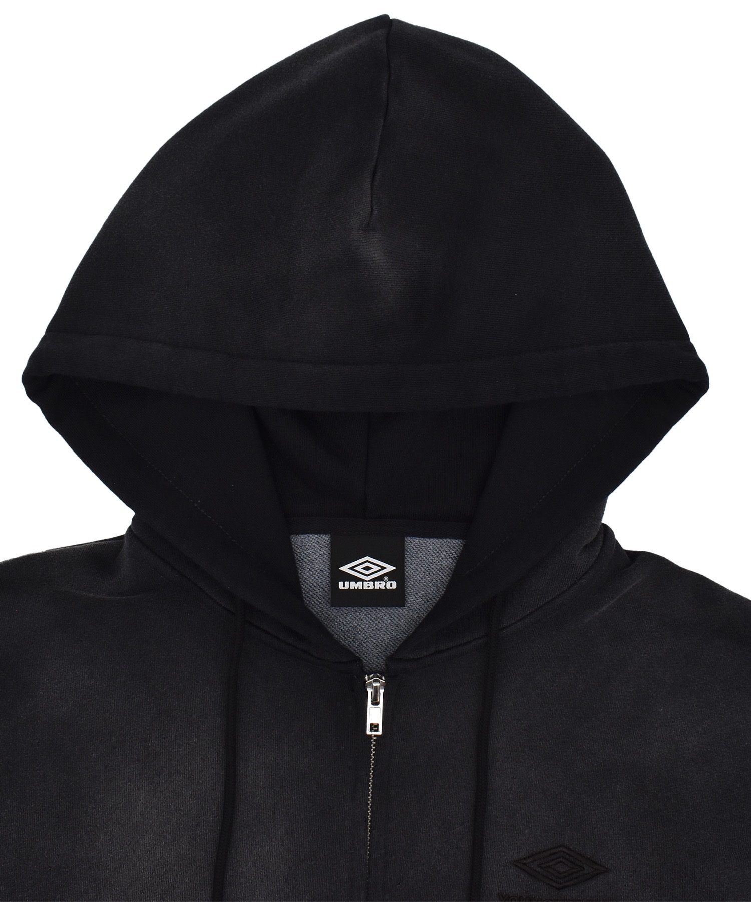 UMBRO アンブロ × Younger Song ヤンガーソング コラボ ジップアップ パーカー 裏毛 MD27-LHD03 ムラサキスポーツ限定(BLACK-M)