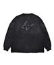 UMBRO アンブロ × Younger Song ヤンガーソング コラボ 長袖 Tシャツ ロンT MD27-LST02A ムラサキスポーツ限定(BLACK-S)