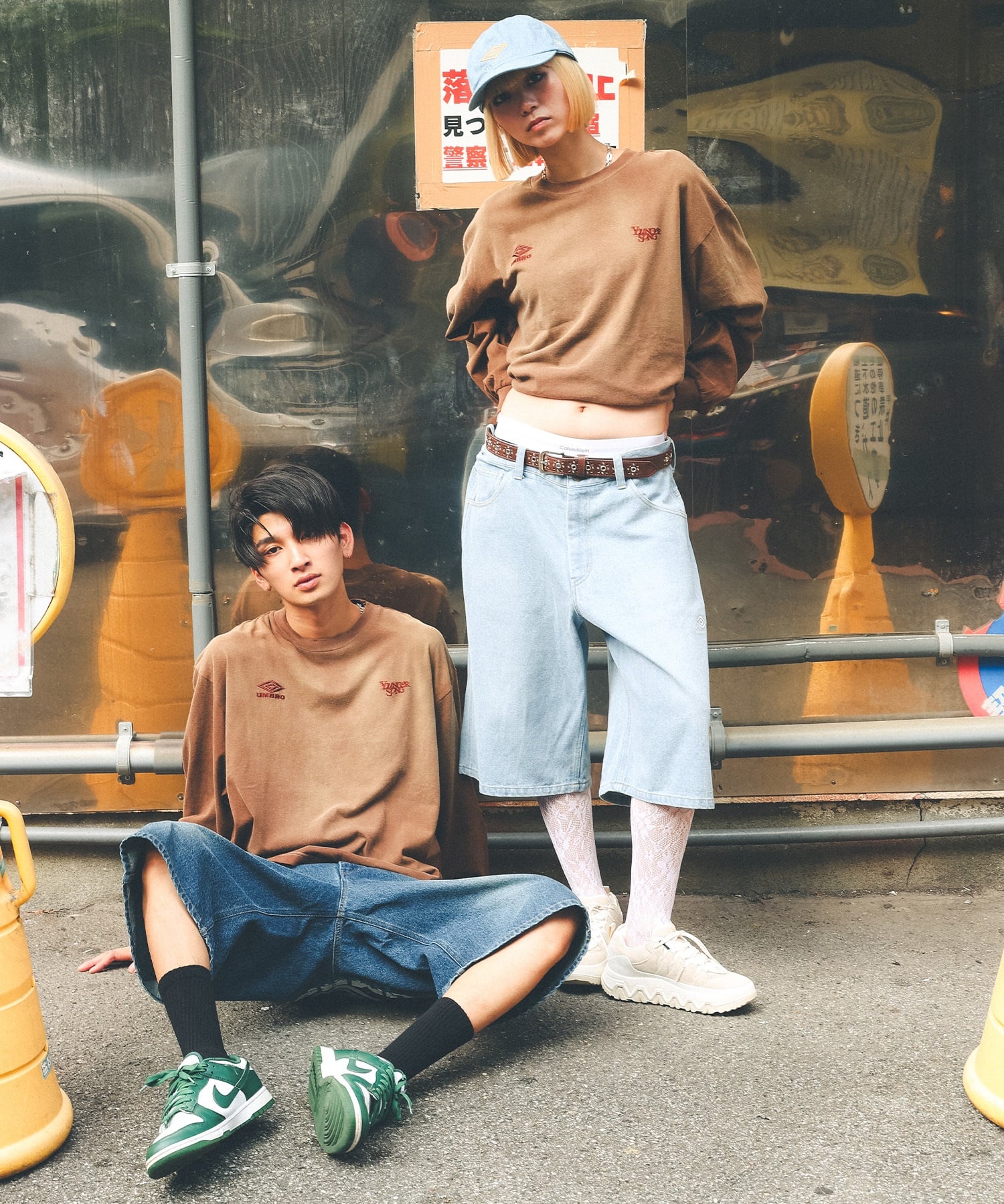 UMBRO アンブロ × Younger Song ヤンガーソング コラボ 長袖 Tシャツ ロンT MD27-LST02A ムラサキスポーツ限定(BLACK-S)