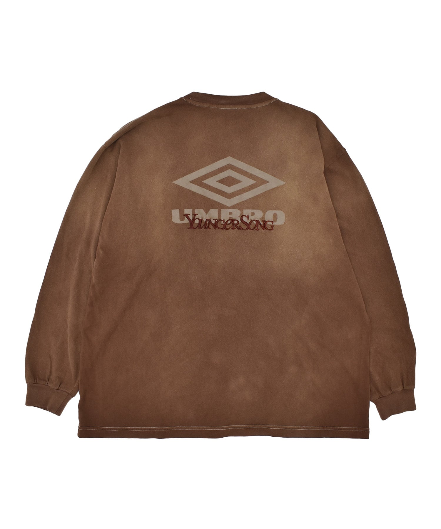 UMBRO アンブロ × Younger Song ヤンガーソング コラボ 長袖 Tシャツ ロンT MD27-LST02B ムラサキスポーツ限定(BLACK-S)