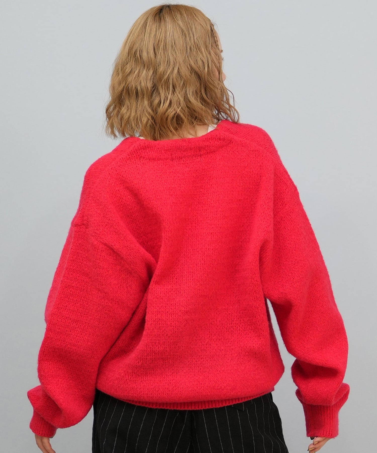 BEVERY HILLS P.C ビバリーヒルズポロクラブ ニット セーター カーディガン レディース シンプル ワンポイント 5487-6750(01RD-M)