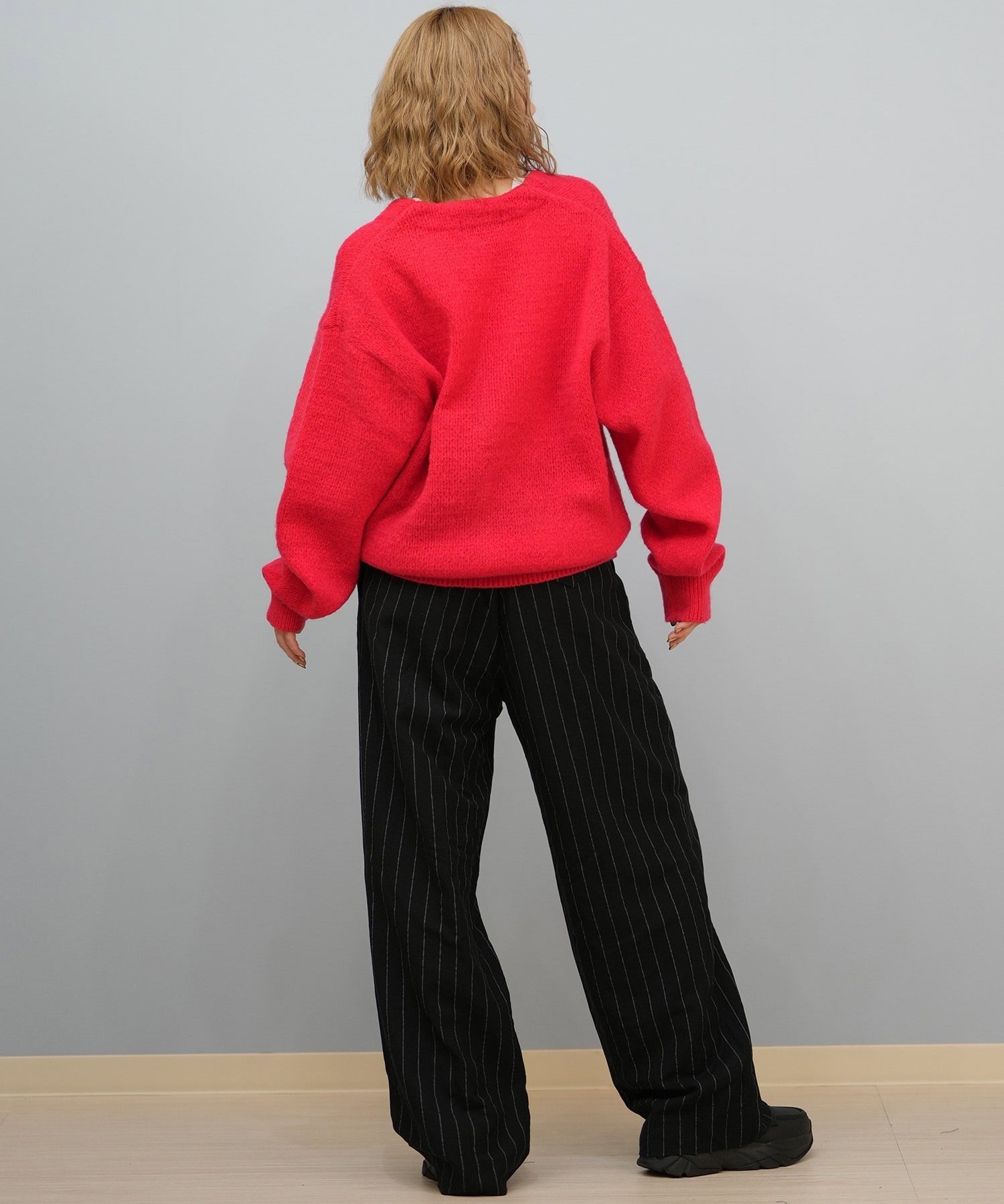 BEVERY HILLS P.C ビバリーヒルズポロクラブ ニット セーター カーディガン レディース シンプル ワンポイント 5487-6750(01RD-M)