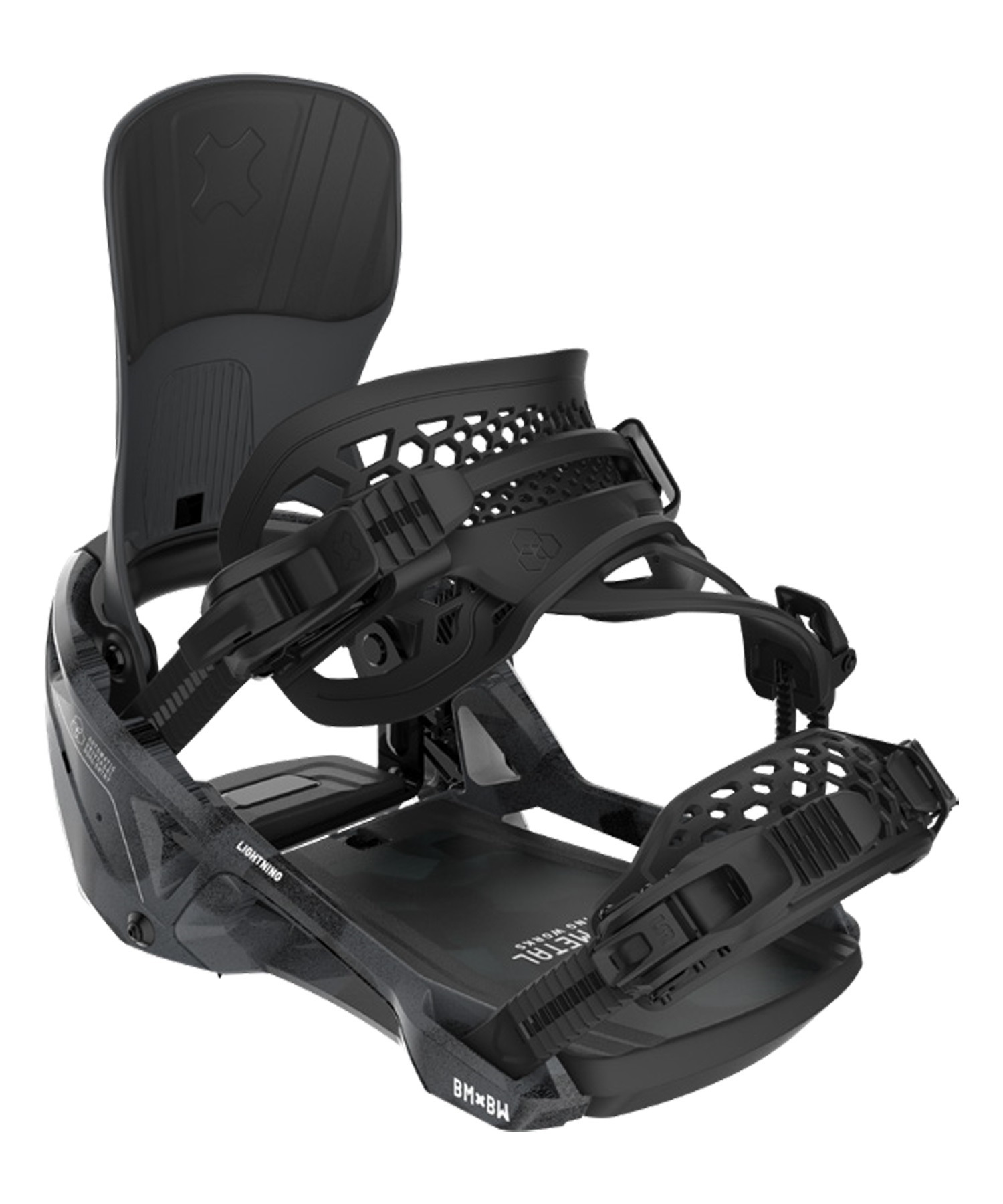 BENT METAL ベントメタル スノーボード バインディング ビンディング メンズ LIGHTNING SUPERMATIC 25-26モデル MM B15【2526】(WHITE-M)