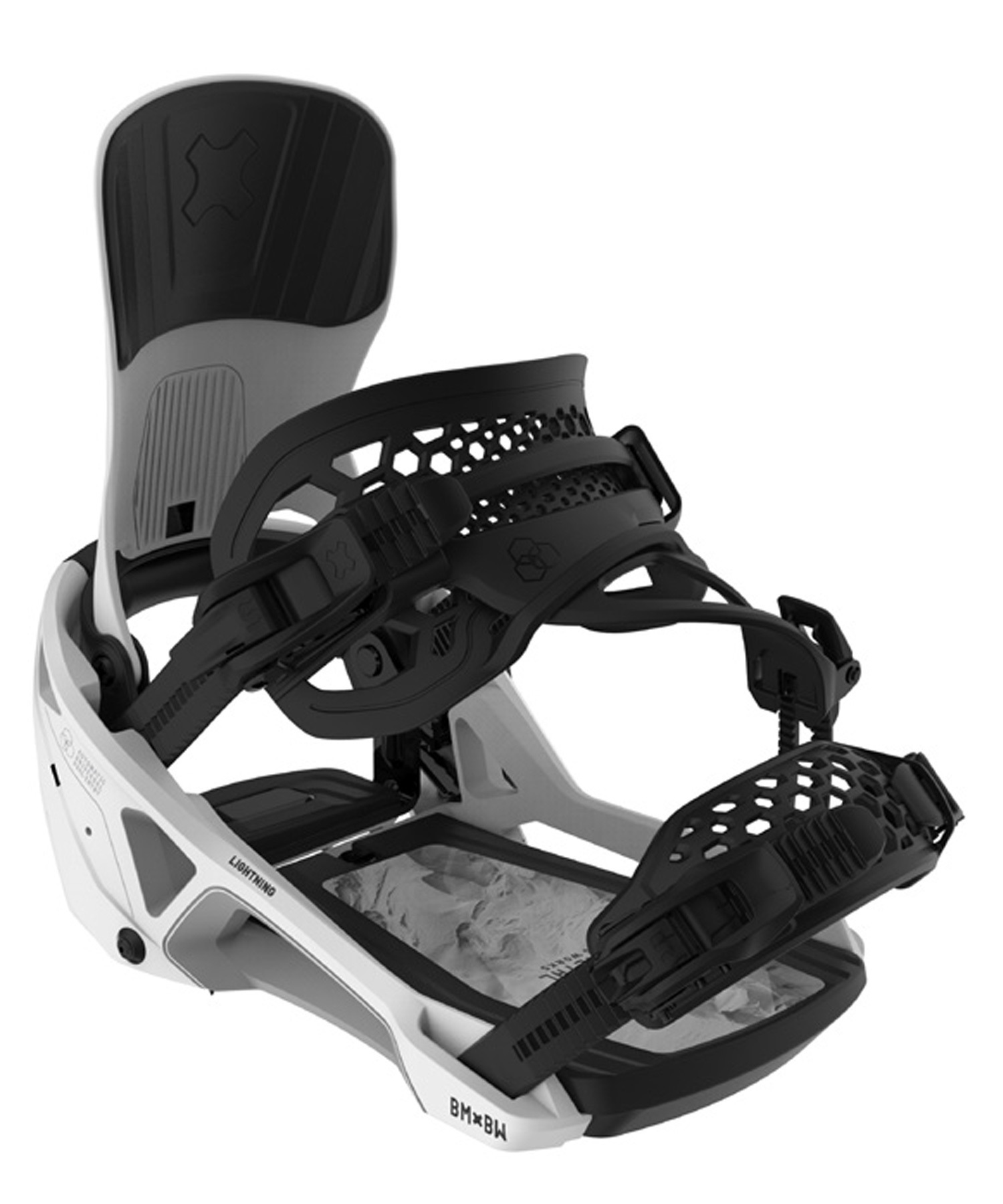 BENT METAL ベントメタル スノーボード バインディング ビンディング メンズ LIGHTNING SUPERMATIC 25-26モデル MM B15【2526】(WHITE-M)