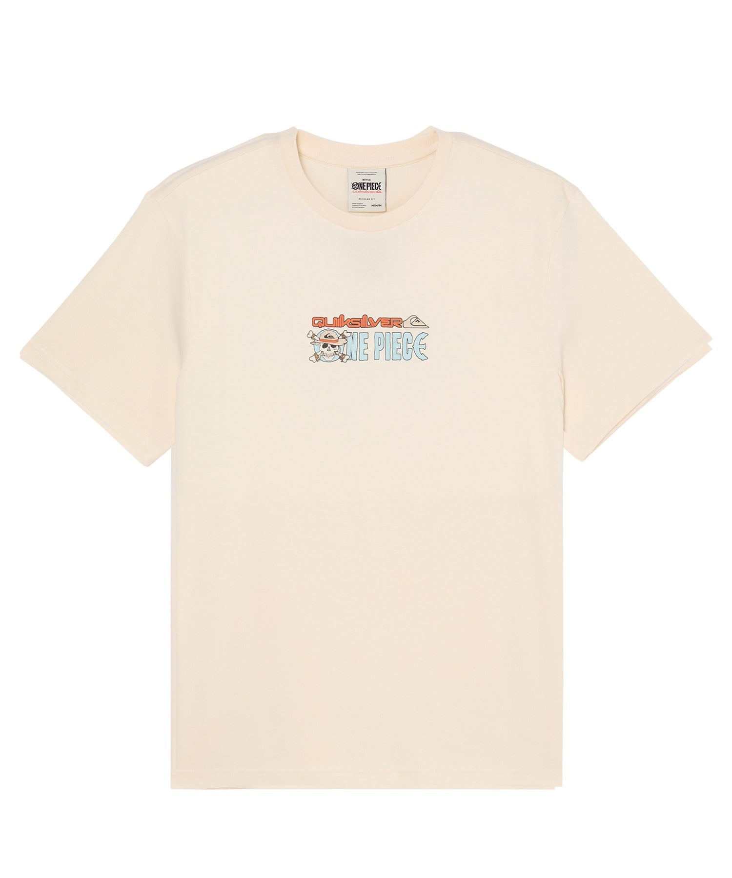 QUIKSILVER クイックシルバー 半袖 Tシャツ メンズ コラボ ONE PIECE X QUIKSILVER PIRATES ISLAND SS EQYZT08508(BWT-S)