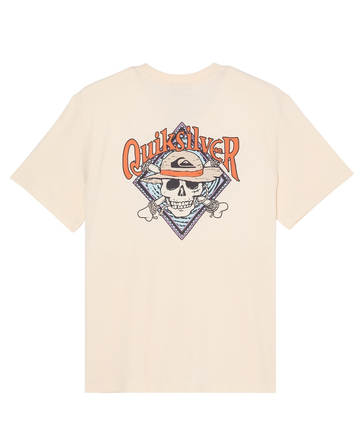 QUIKSILVER クイックシルバー 半袖 Tシャツ メンズ コラボ ONE PIECE X QUIKSILVER PIRATES ISLAND SS EQYZT08508(BWT-S)