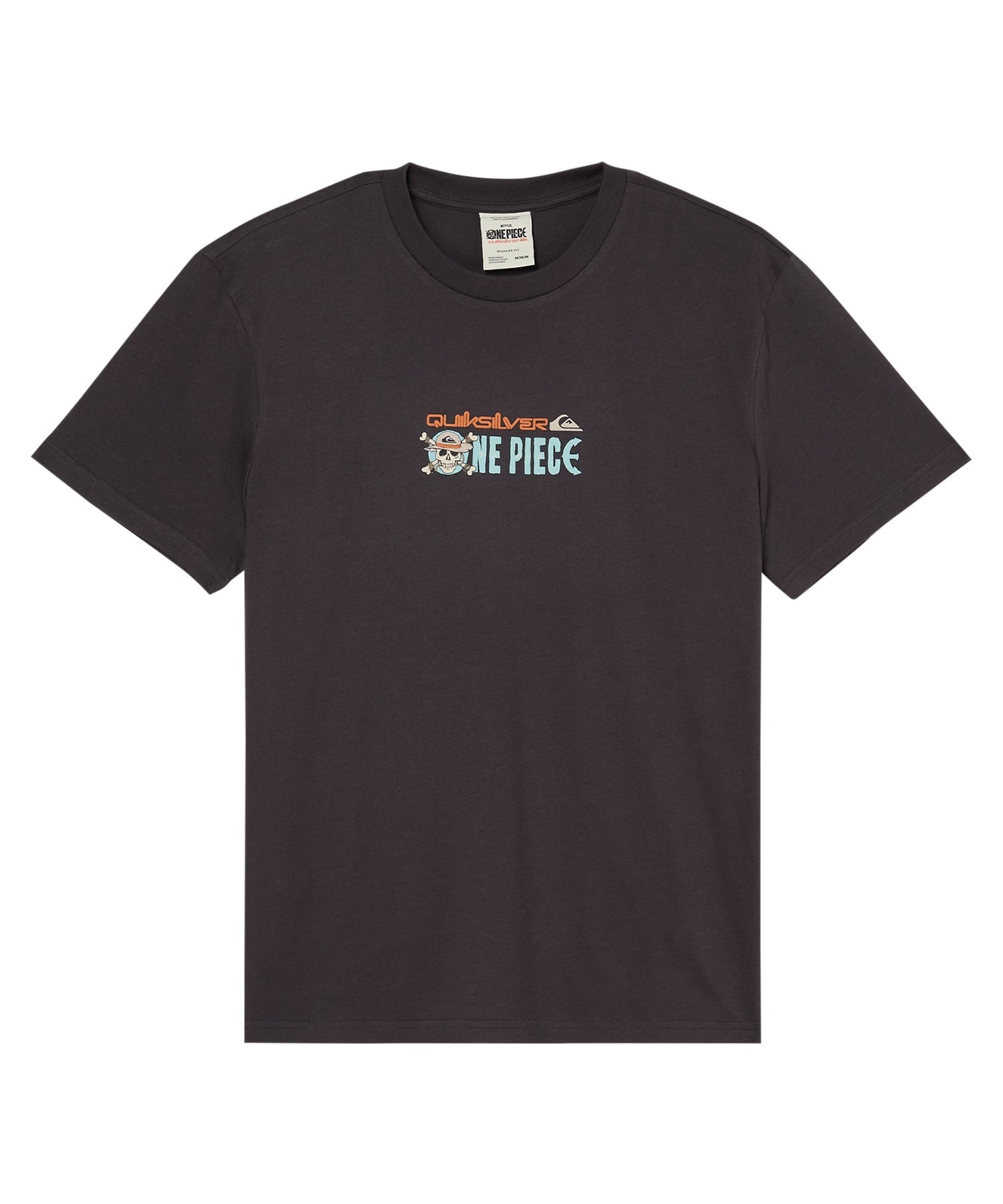 QUIKSILVER クイックシルバー 半袖 Tシャツ メンズ コラボ ONE PIECE X QUIKSILVER PIRATES ISLAND SS EQYZT08508(BWT-S)