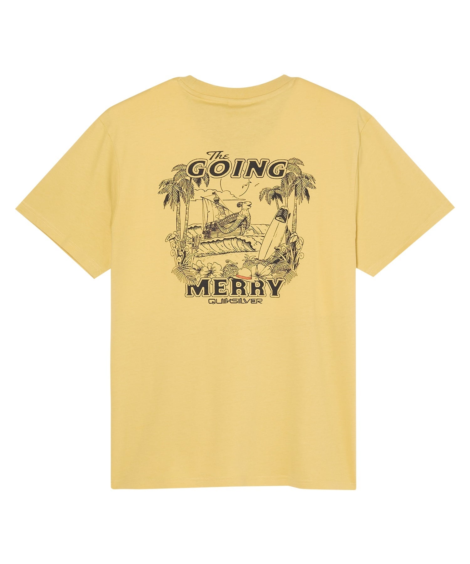 QUIKSILVER クイックシルバー  半袖 Tシャツ メンズ コラボ ONE PIECE X QUIKSILVER MERRY SS EQYZT08510(PLA0-S)