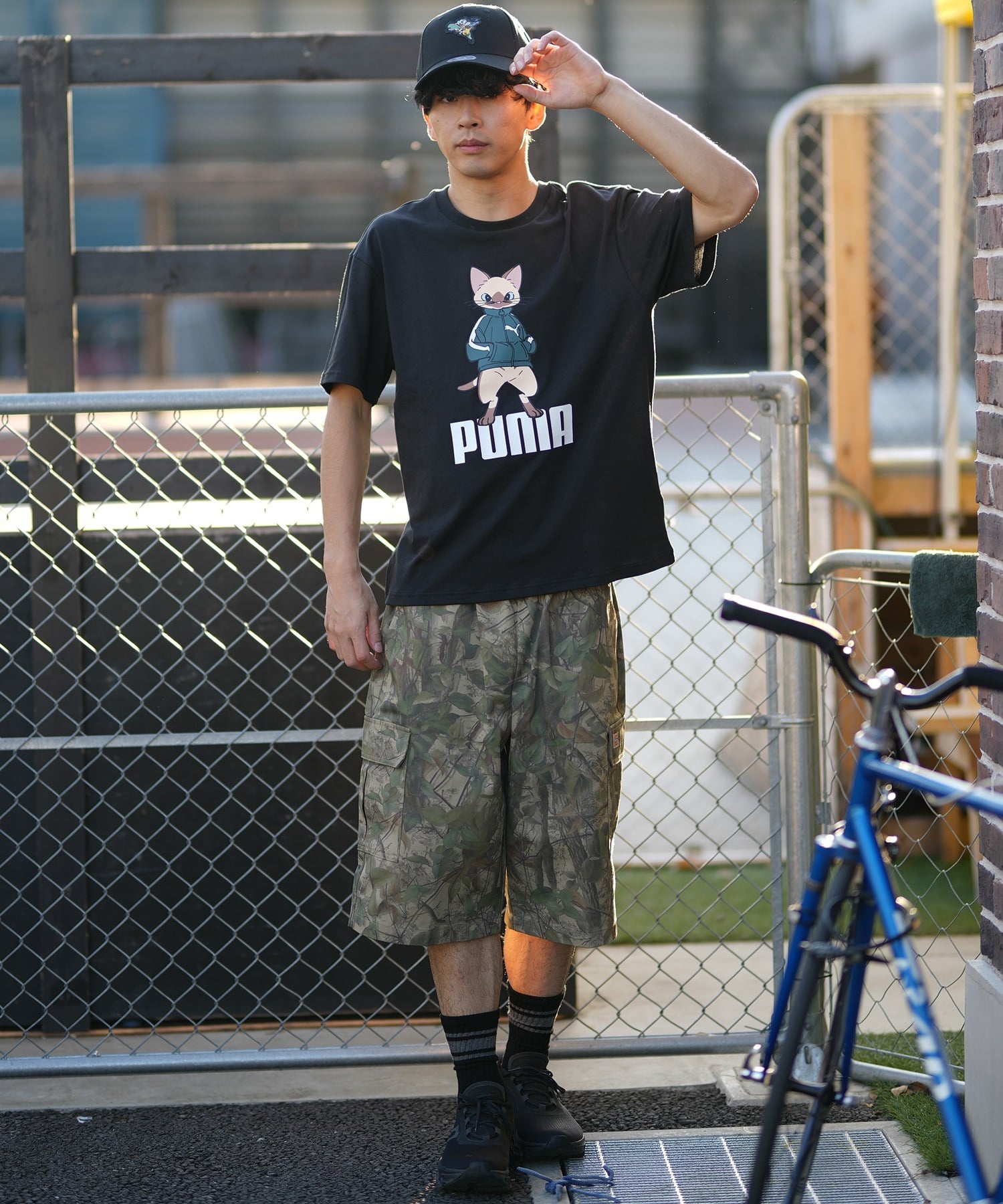 PUMA プーマ 半袖 Tシャツ メンズ モンスターハンターワイルズ コラボレーション 636486(01-M)