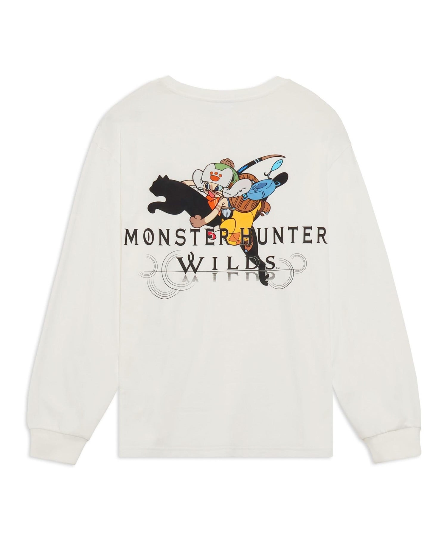PUMA プーマ 長袖 Tシャツ ロンT メンズ モンスターハンターワイルズ コラボレーション 636485(01-M)