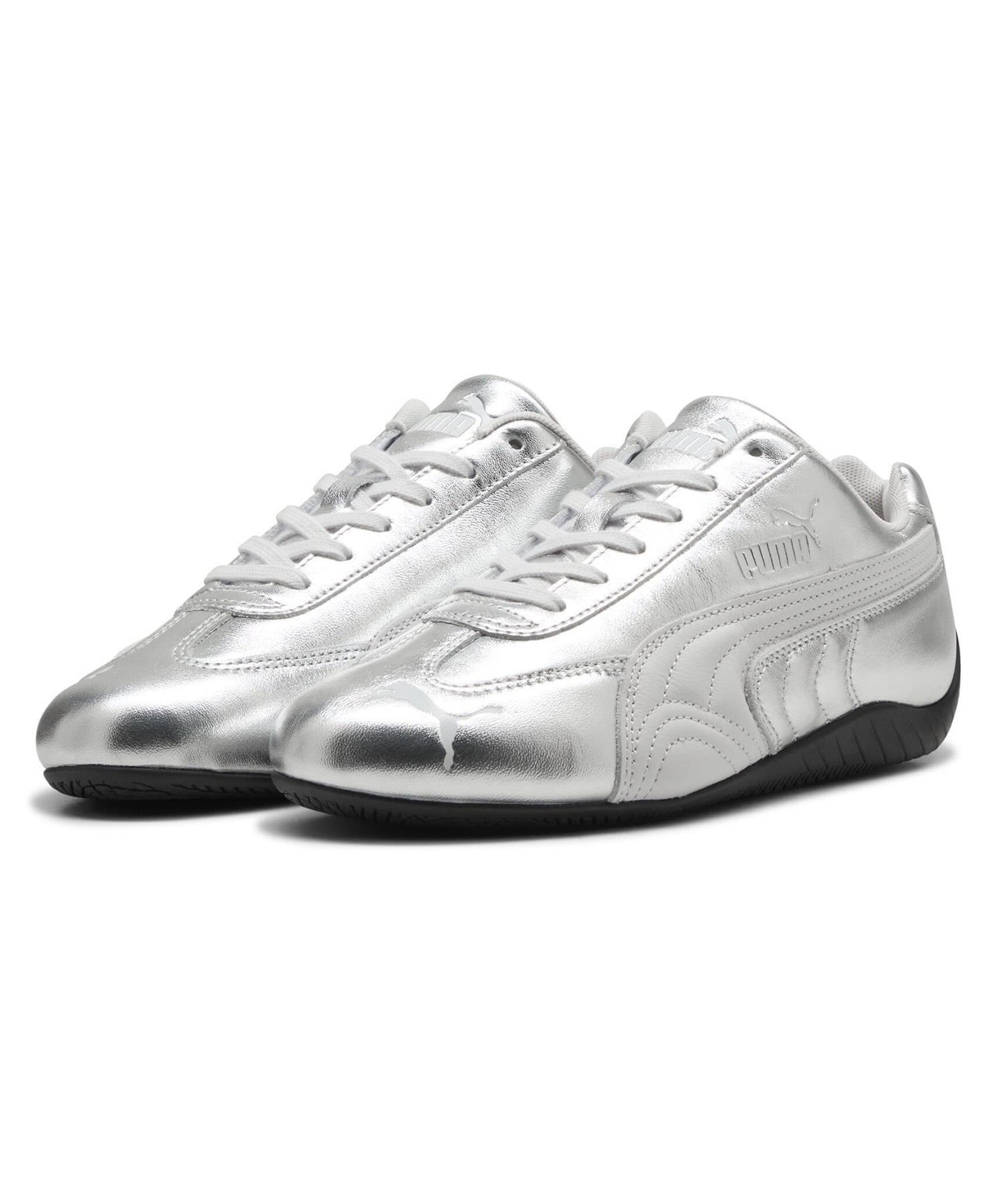 PUMA プーマ ロープロファイルスニーカー レディース ローカット SPEEDCAT SILVER WNS 406881 01(01-23.0cm)