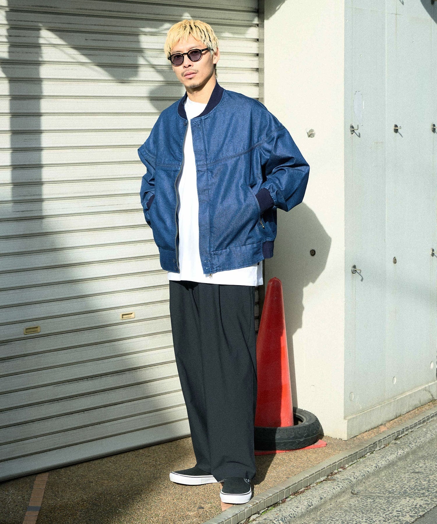 DEAR LAUREL ディアローレル ジャケット メンズ デニム DNM DERBY JACKET ダービージャケット DL26S-0103(NVY-M)